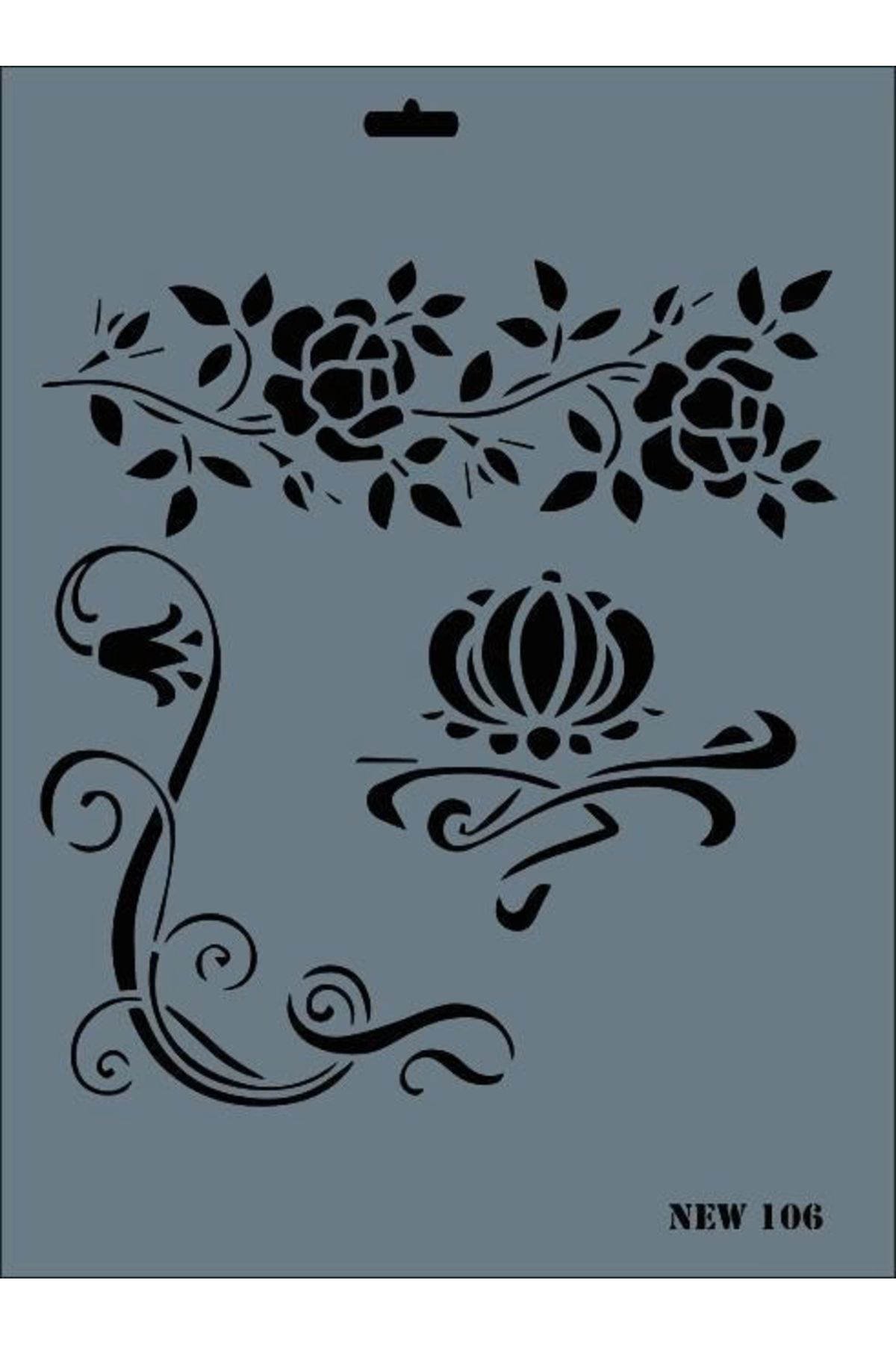 Astra Market Rich New Seri N-106 Stencil 35X25 Cm