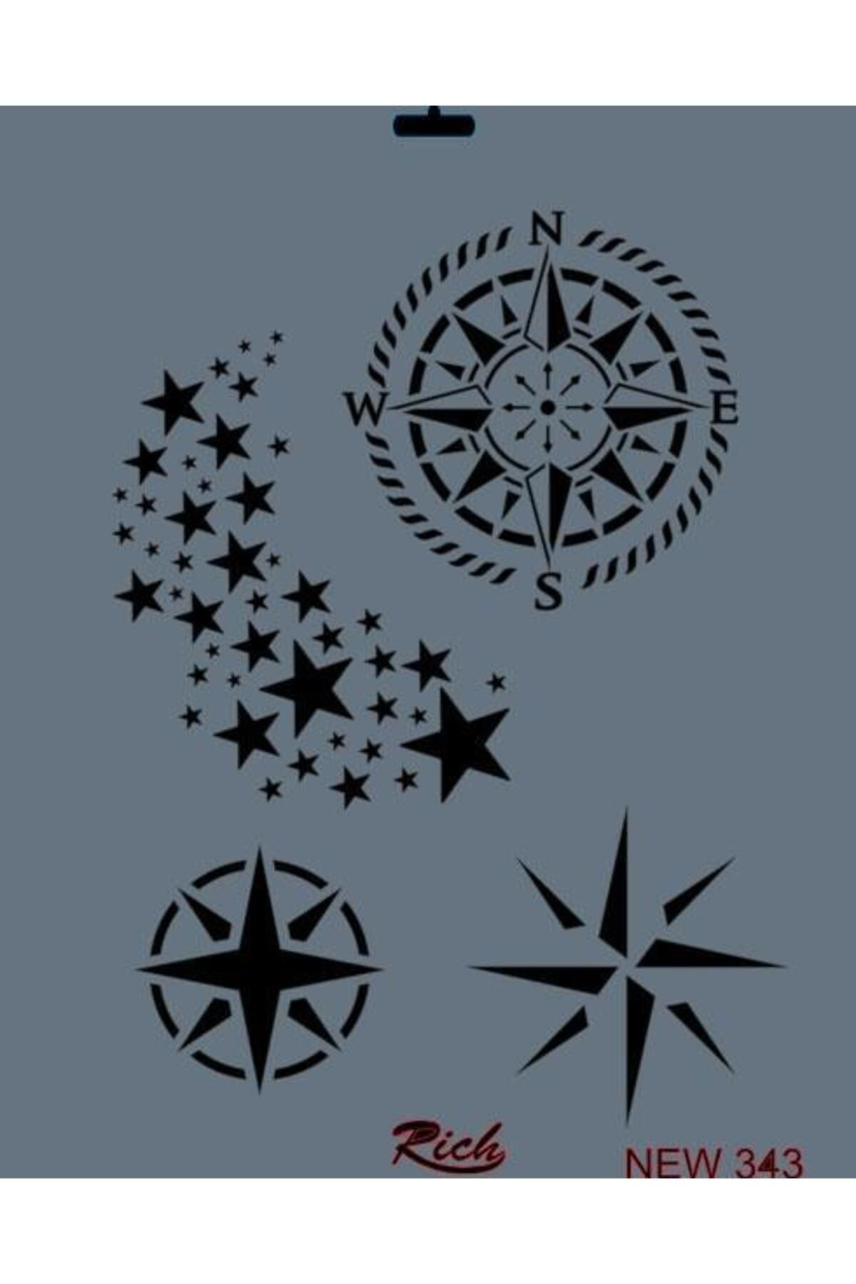 K&A Rich New Seri N-343 Stencil 35X25 Cm