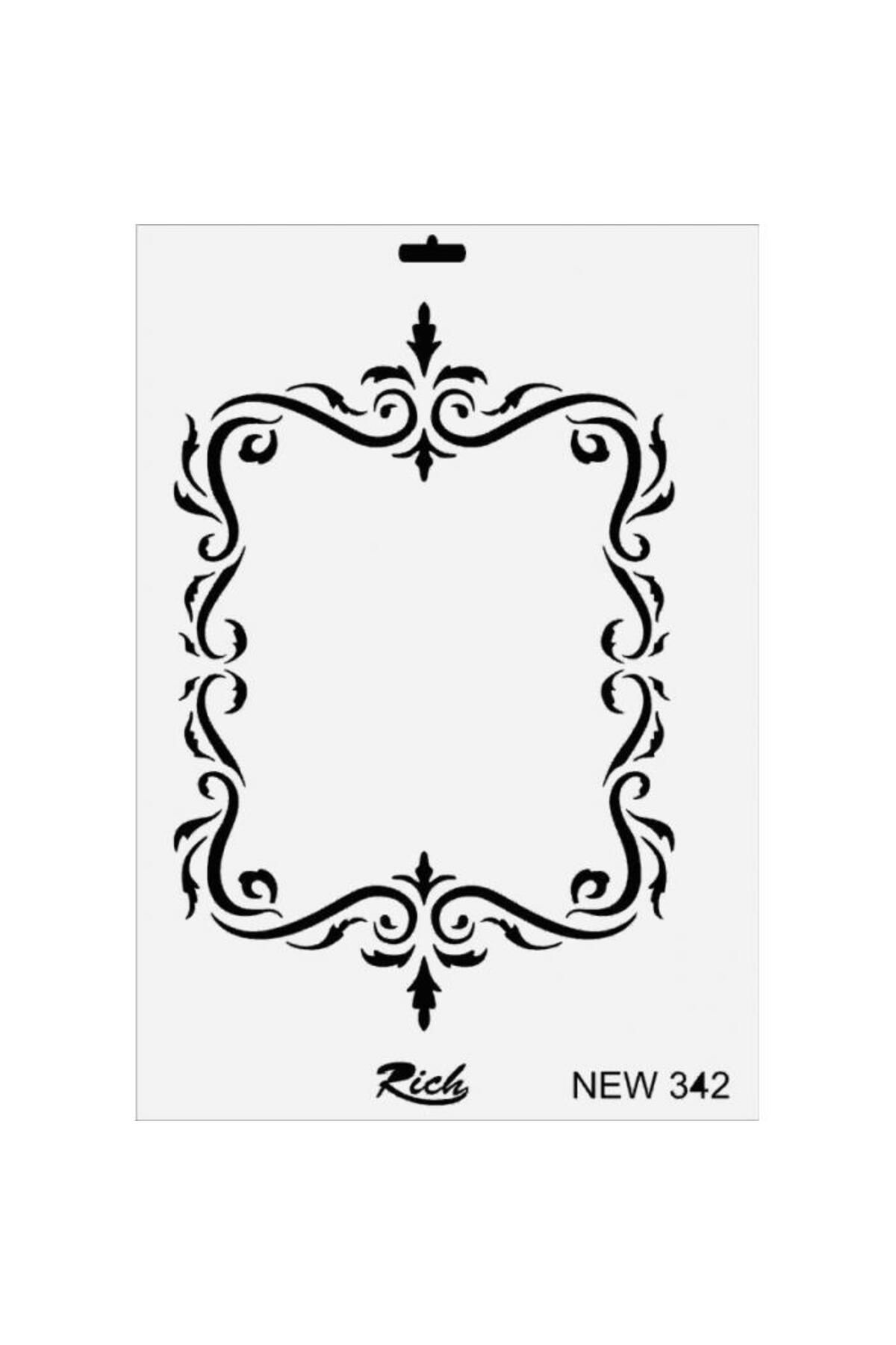 K&A Rich New Seri N-342 Stencil 35X25 Cm