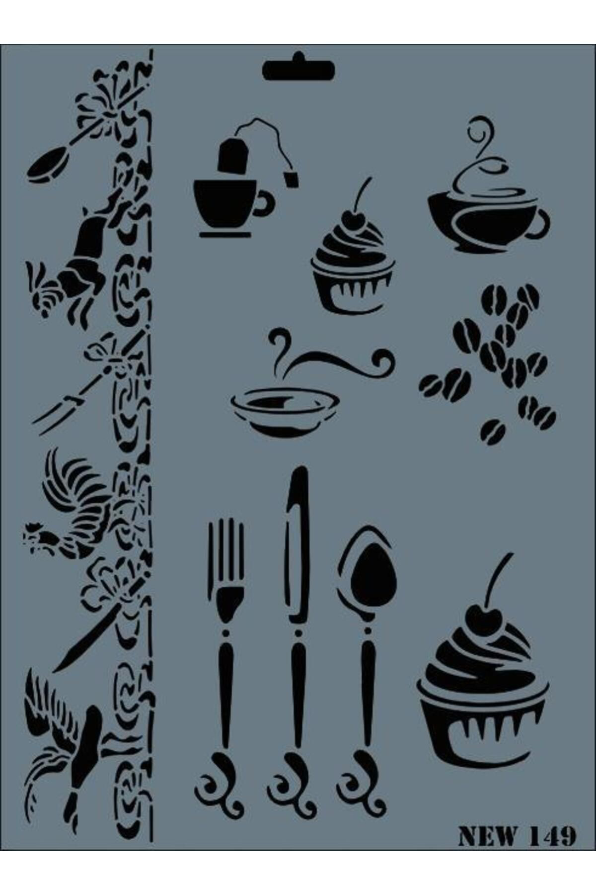K&A Rich New Seri N-149 Stencil 35X25 Cm