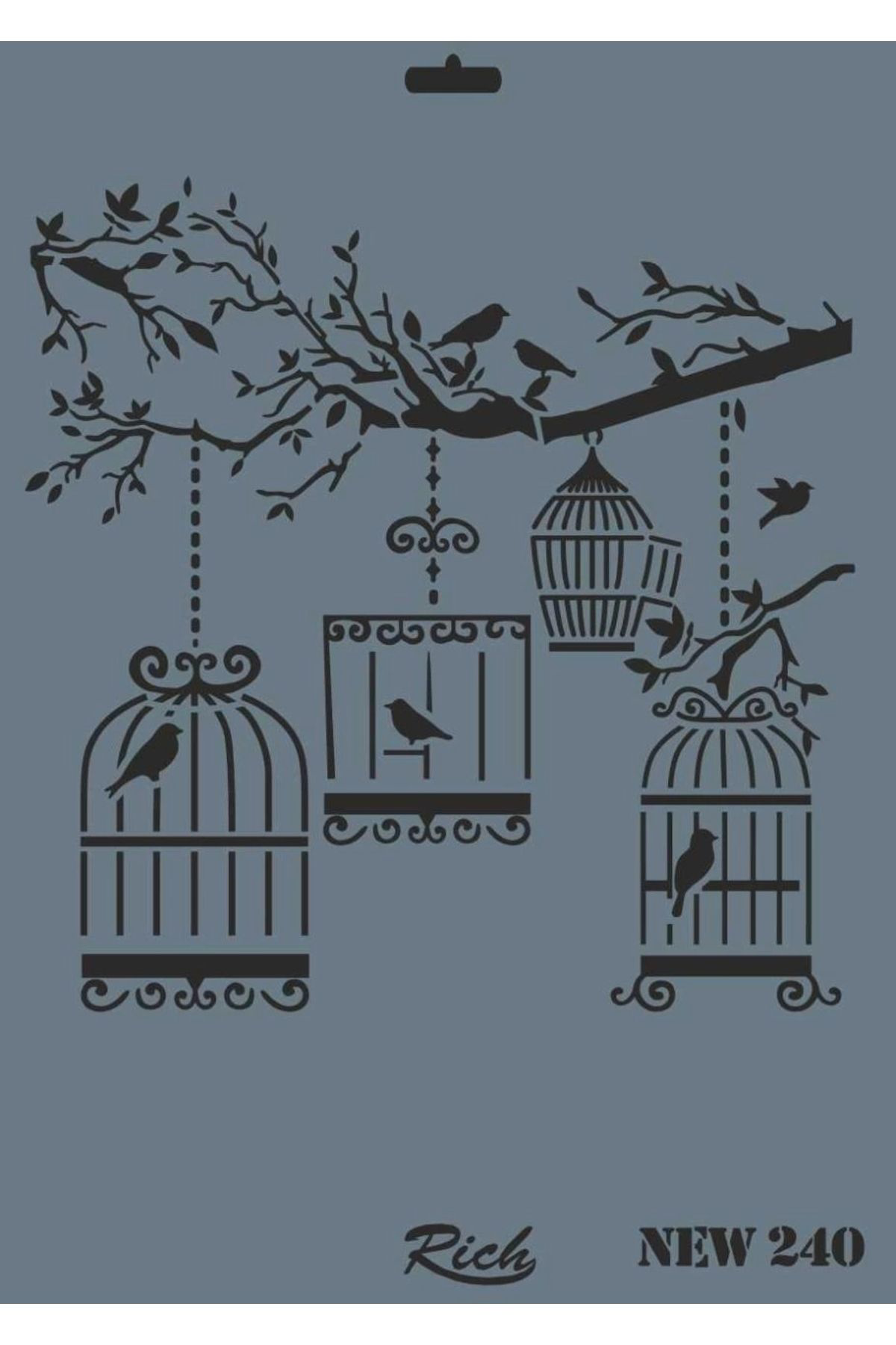 Tuuverse Rich New Seri N-240 Stencil 35X25 Cm