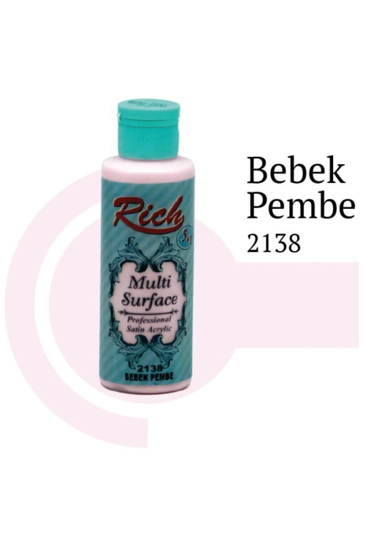 K&A Riculti Surface 2138 Bebek Pembe Akrilik Boya 120 Cc
