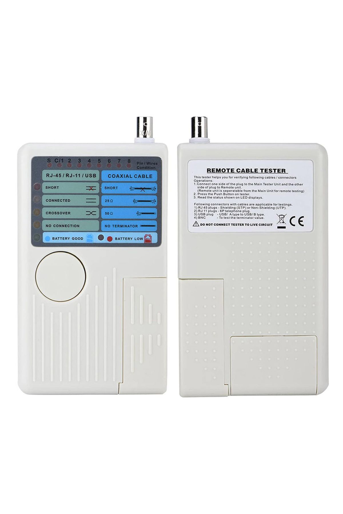 Ok Aksesuar Rj11+Rj45+Usb+Bnc Kablo Test Cihazi  Go50606192430