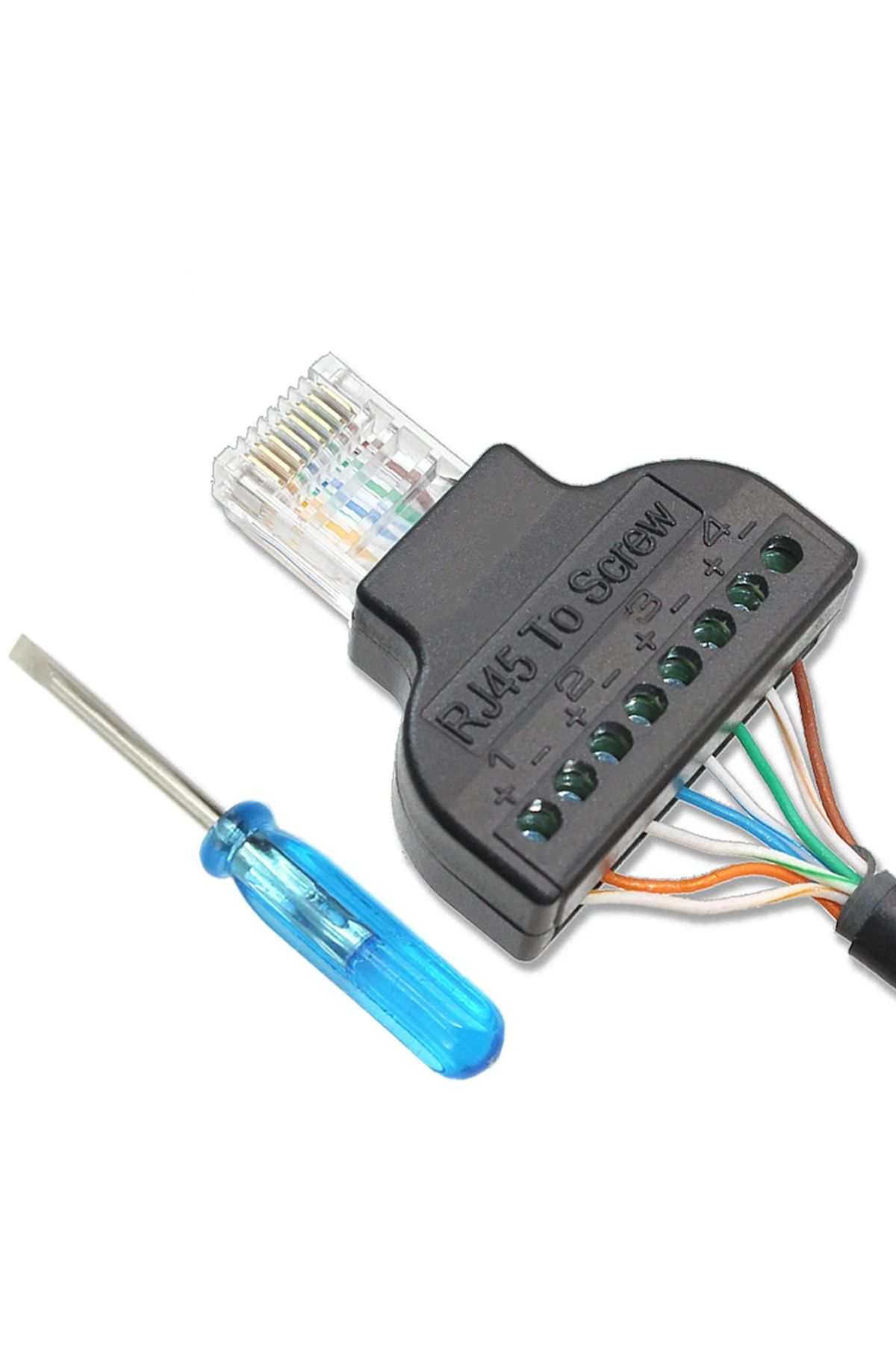 Ok Aksesuar Rj45 To 8 Pin Screw Terminal Çevirici Go506089mt-24267