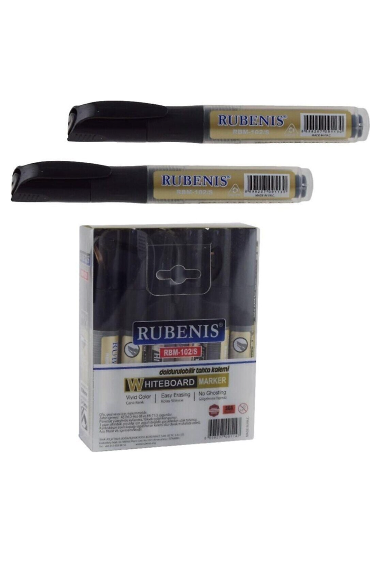 Just Cheap Store Rubenis Tahta Kalemi Kartuşlu Siyah ( 12 Li Paket) Rbm-102/S