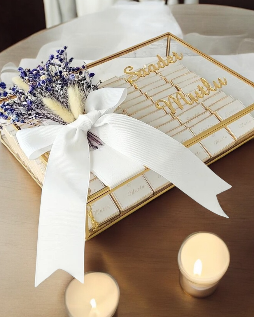 Cyzhome Rumi Gold Söz Nişan Kiz İsteme Çikolatasi