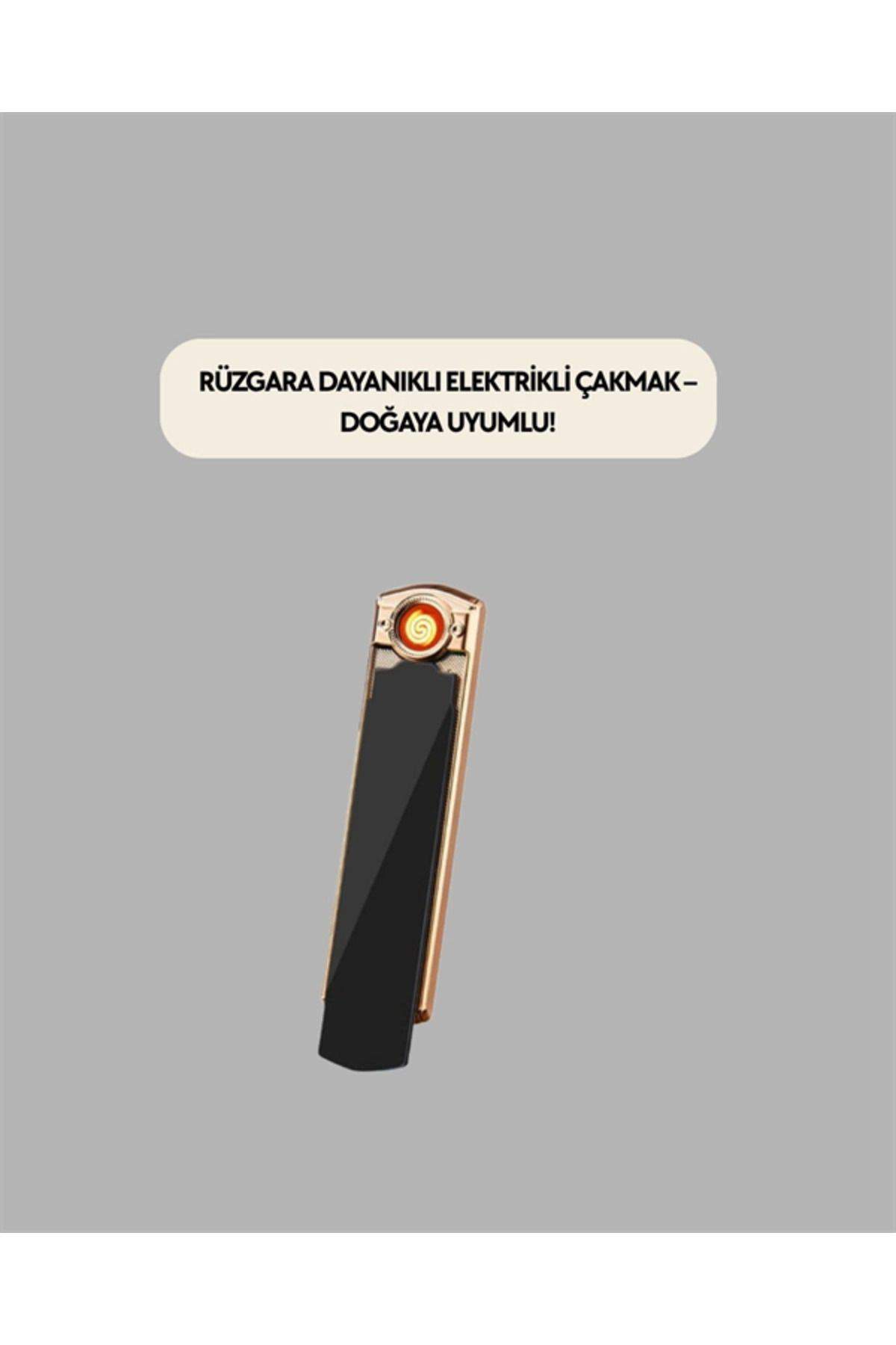 Pamiravm Rüzgar Geçirmez Elektronik Çakmak – Modern Tasarim, Metal Gövde