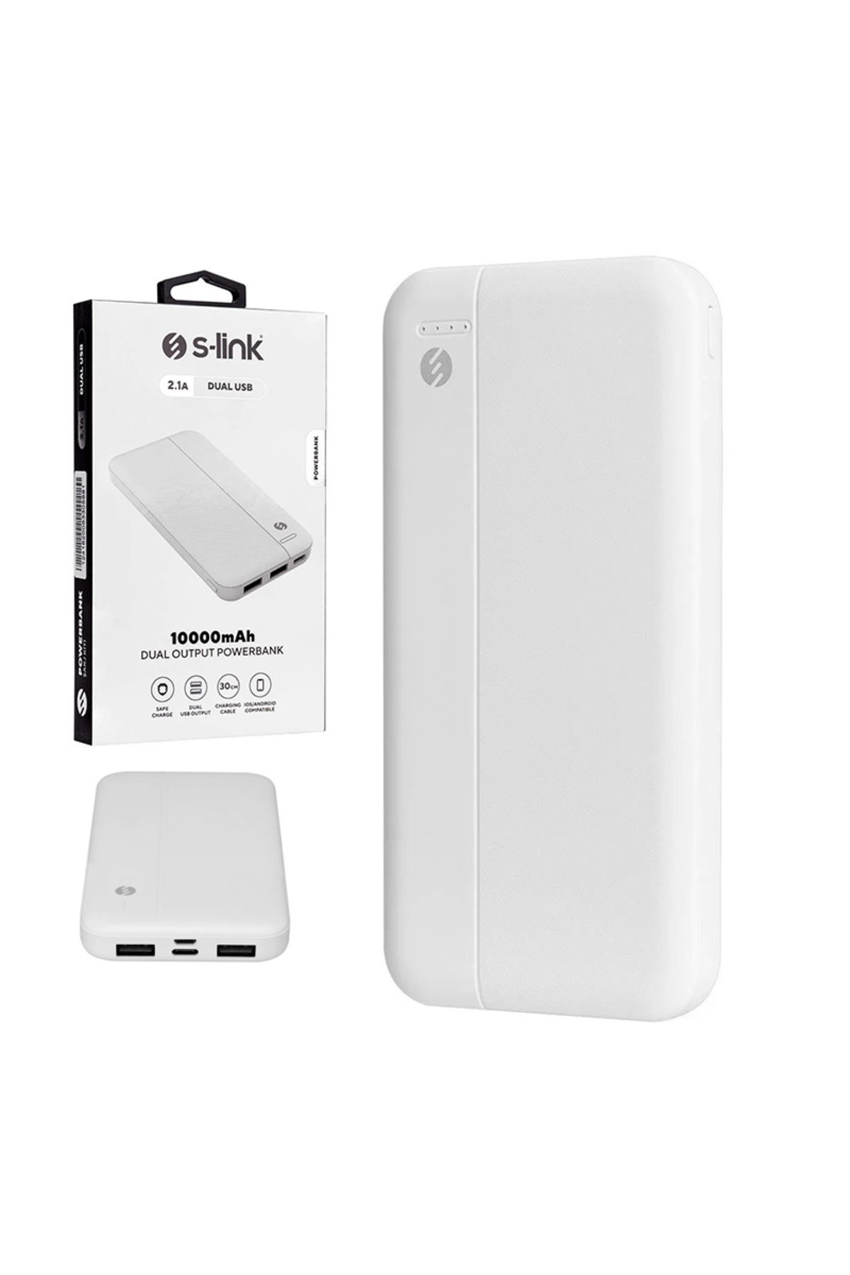 Robotrend S-Link İp-G10n Beyaz Micro Type C Girişli 10000 Mah Taşinabilir Ş