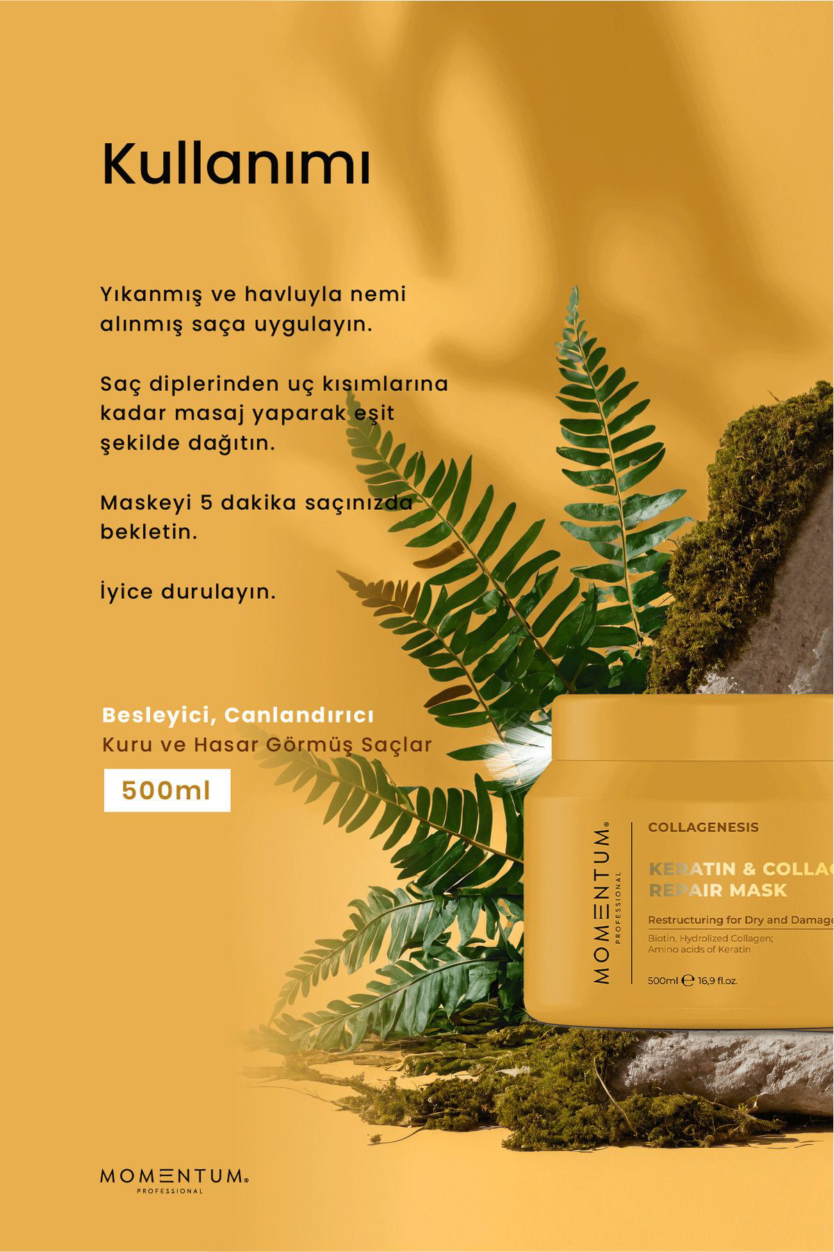 Momentum Saç Bakim Maskesi Keratin&Collagen 500 Ml