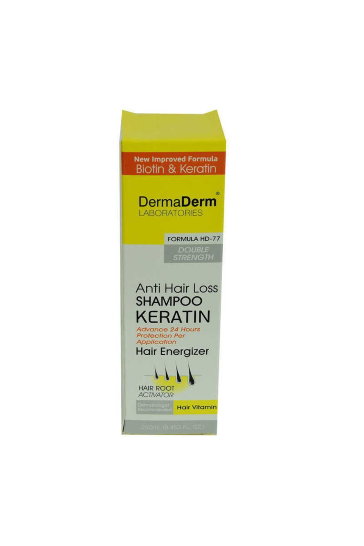 Dermaderm Saç Dökülmesine Karşi Keratin Biotin Ve Vitaminli Şampuan 250 Ml