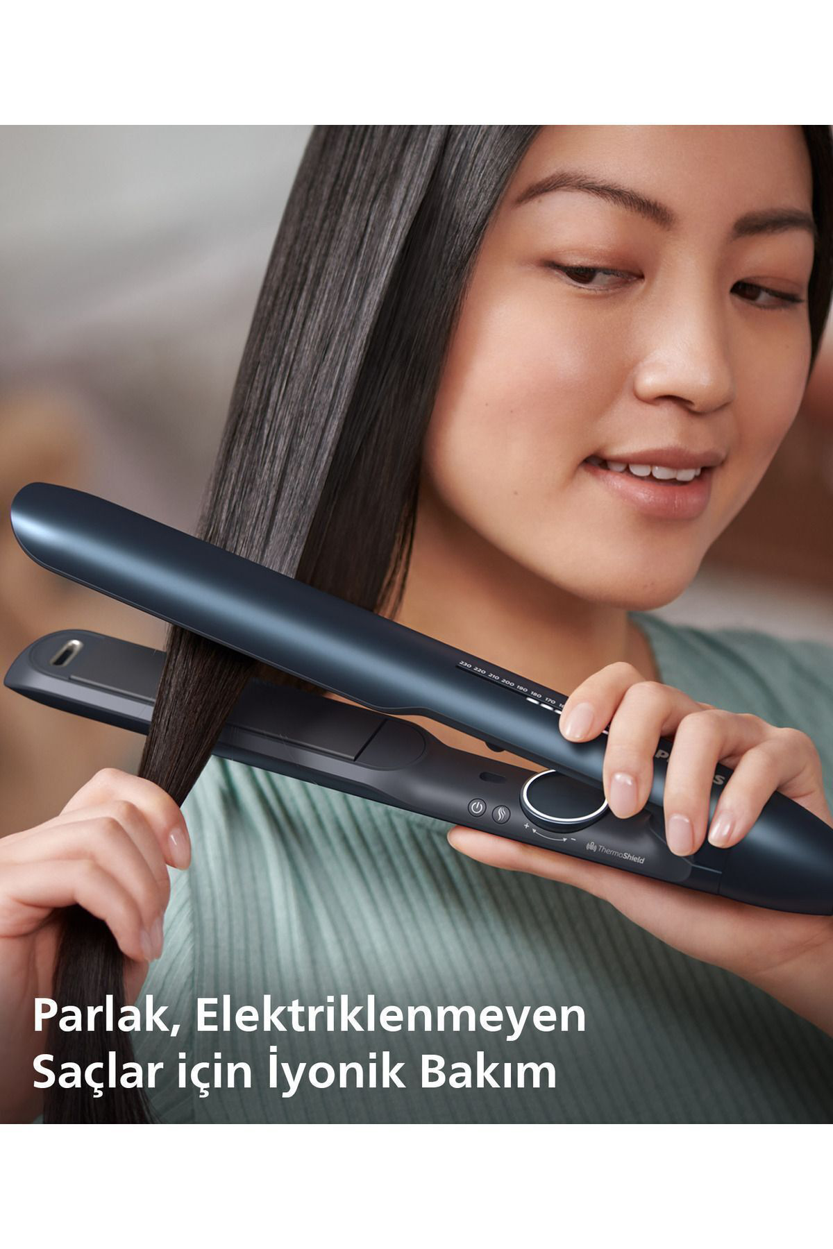 Philips Saç Düzleştirici Bhs732/00,Bukle Özelliği,Argan Yaği Katkili,Uv K