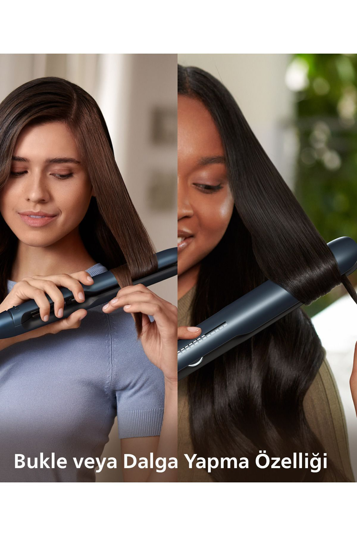 Philips Saç Düzleştirici Bhs732/00,Bukle Özelliği,Argan Yaği Katkili,Uv K