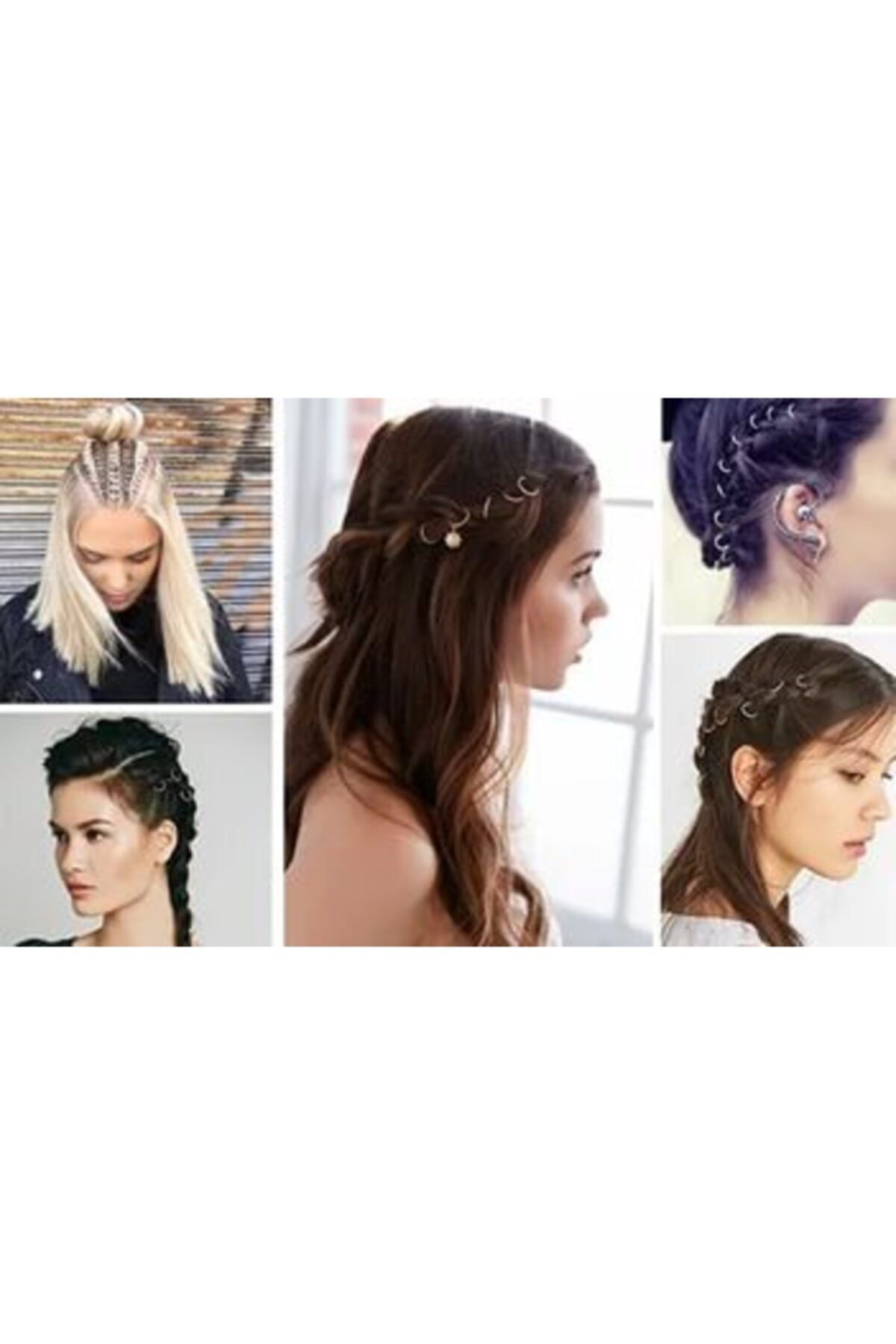 Horussweetshop Saç Piercingi - Saç Yüzüğü - Silver