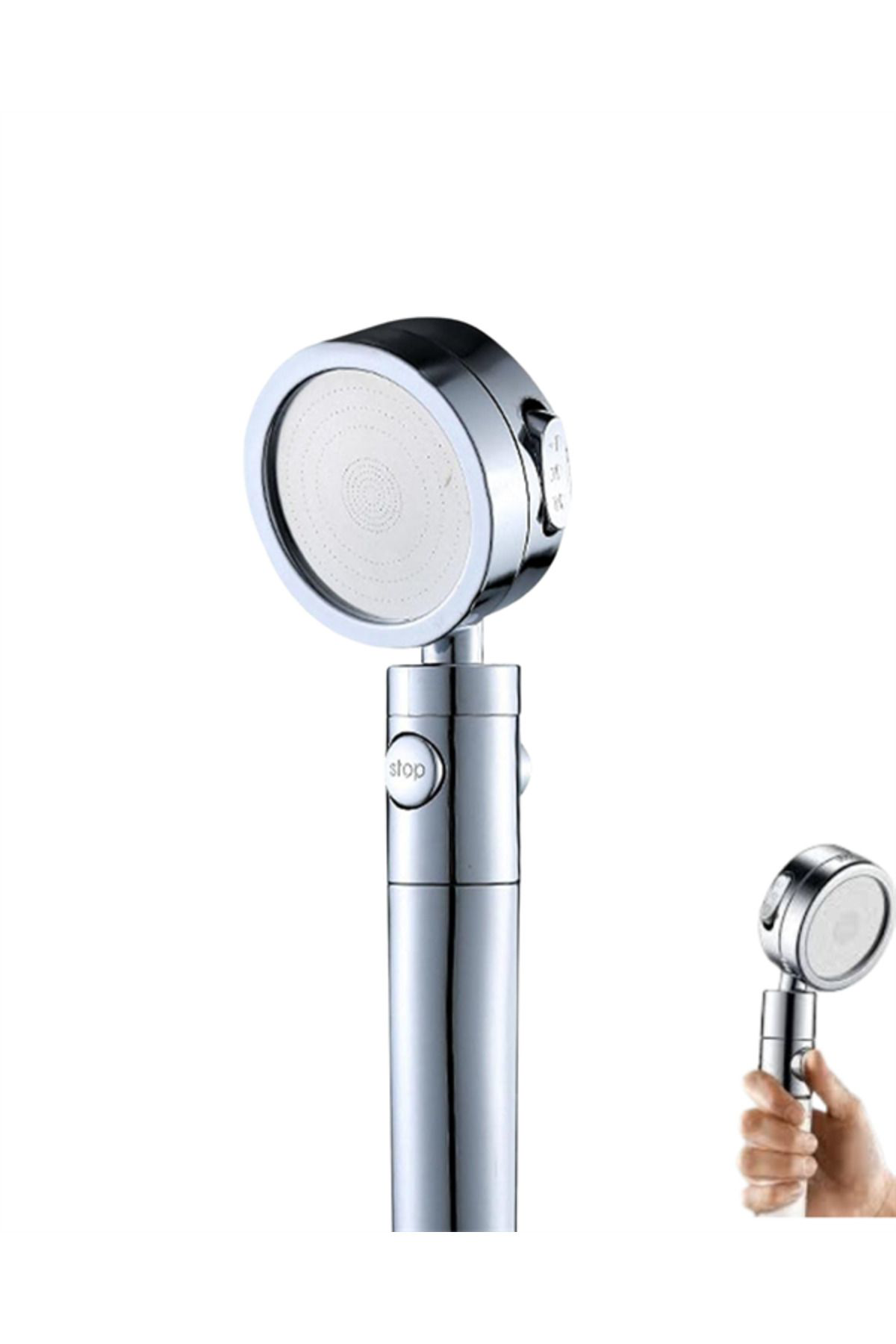 Sağlam Metal Hortum Bağlantılı, 360° Hareketli Duş Başlığı