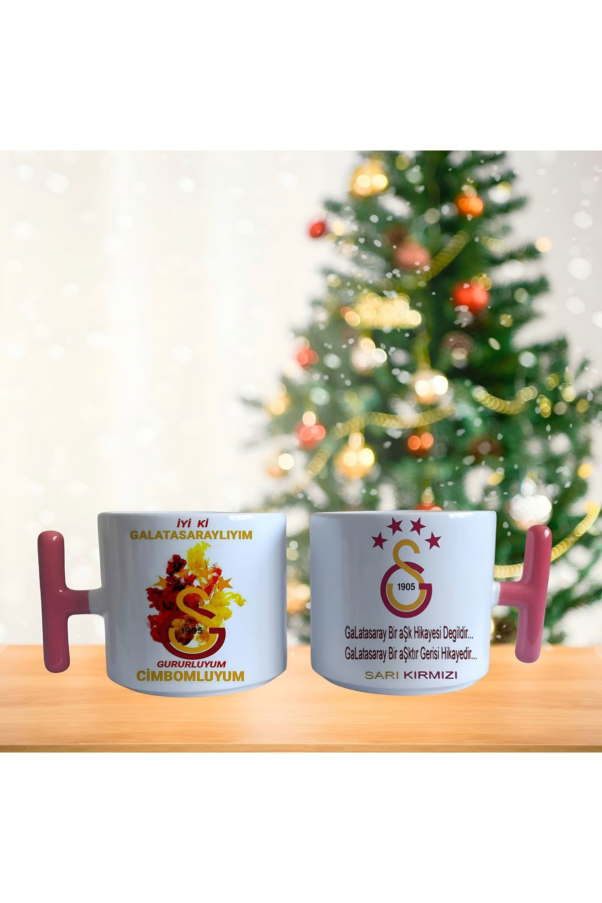 Ghostbusters Şampiyon Gs - Sari Kirmizi Taraftar Ateşli Logo Temali Latte Finc