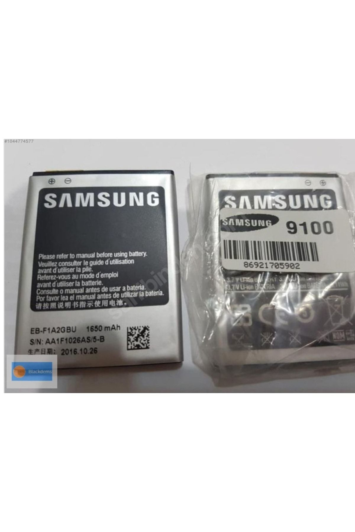 Blackdemss Samsung S2 9100 Orjinal Sifir Batarya Batarya Sifirdir.Sinirli Sa