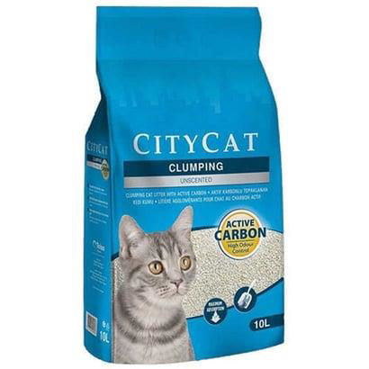 City Cat Sanicat  Aktif Karbonlu Topaklanan Kedi Kumu 10 Lt