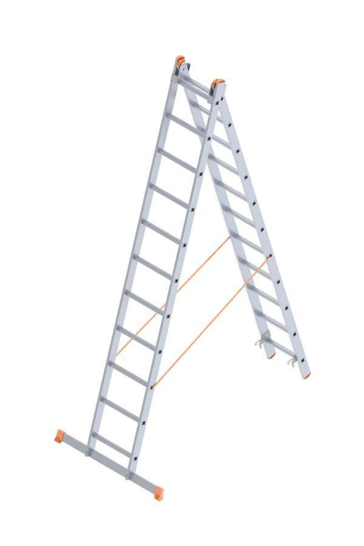 K&A Sarayli 2X11 A Tipi Sürgülü Merdiven 6,02 Metre