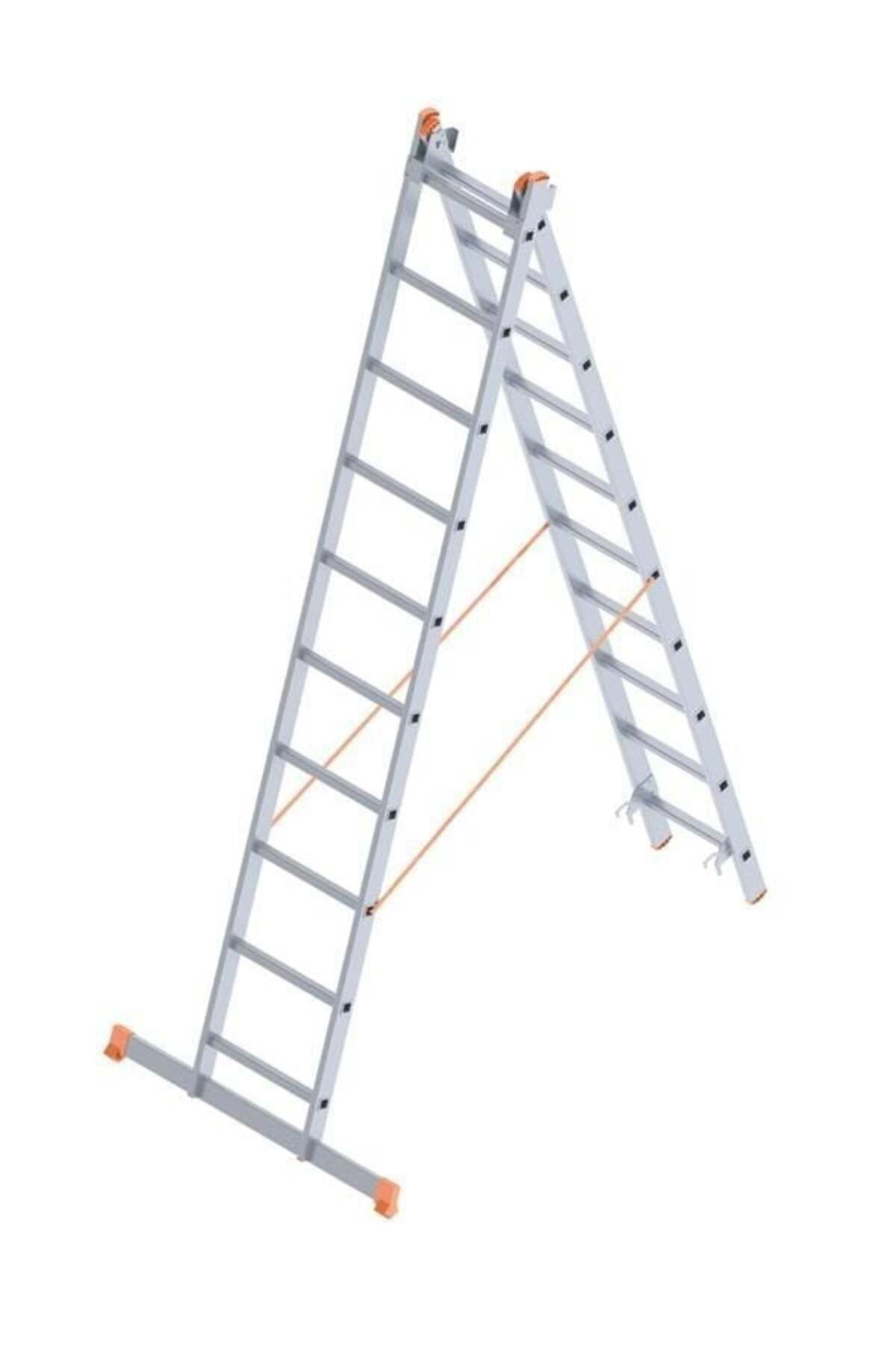 K&A Sarayli 2X11 A Tipi Sürgülü Merdiven 6,02 Metre