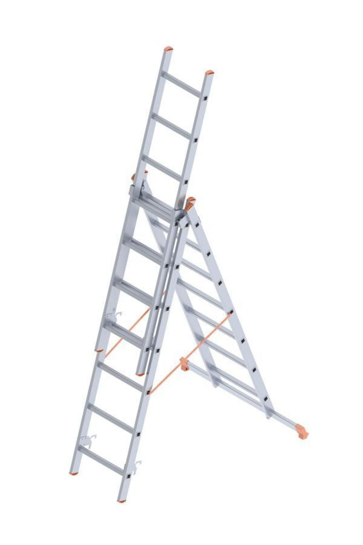 K&A Sarayli 3X7 A Tipi Sürgülü Merdiven 5,79 Metre