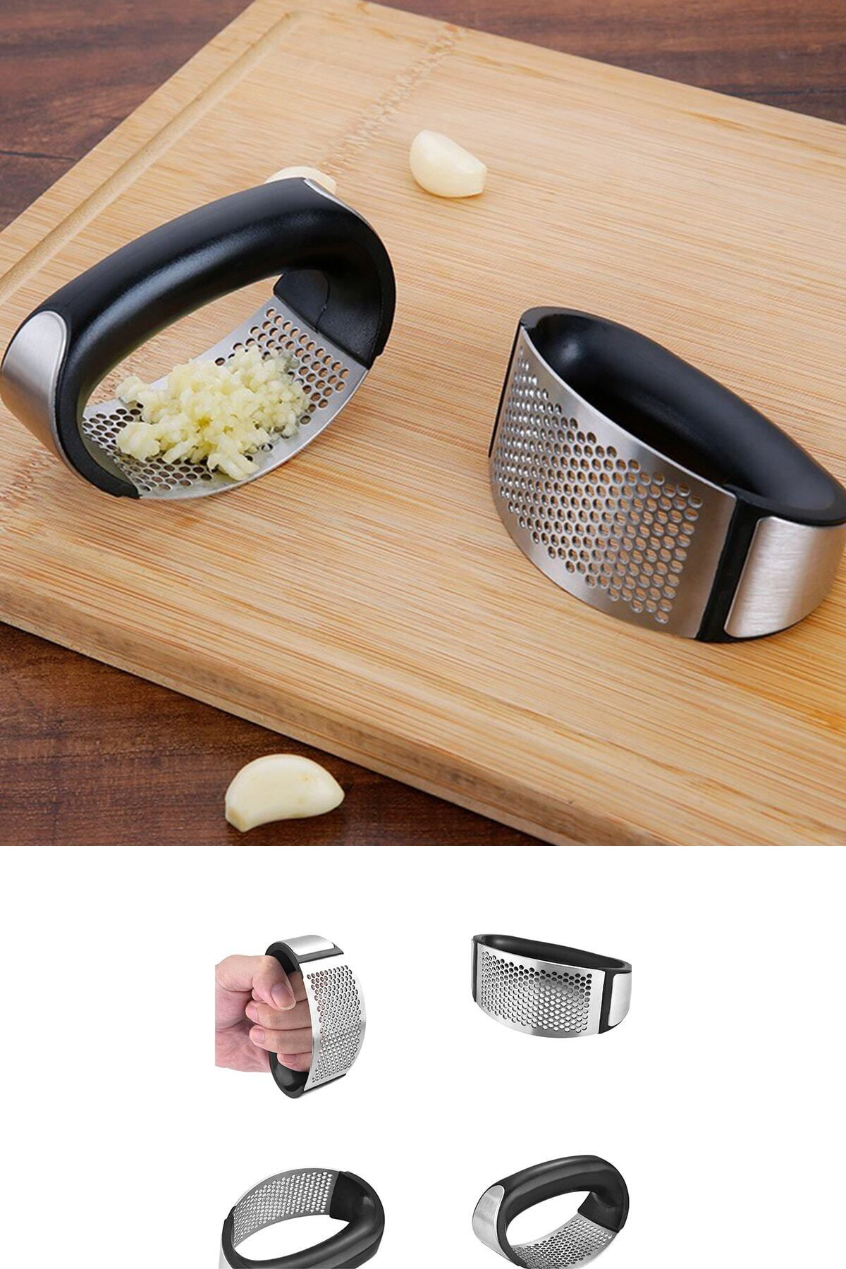 K&A Sarimsak Ezici Paslanmaz Çelik Garlic Press