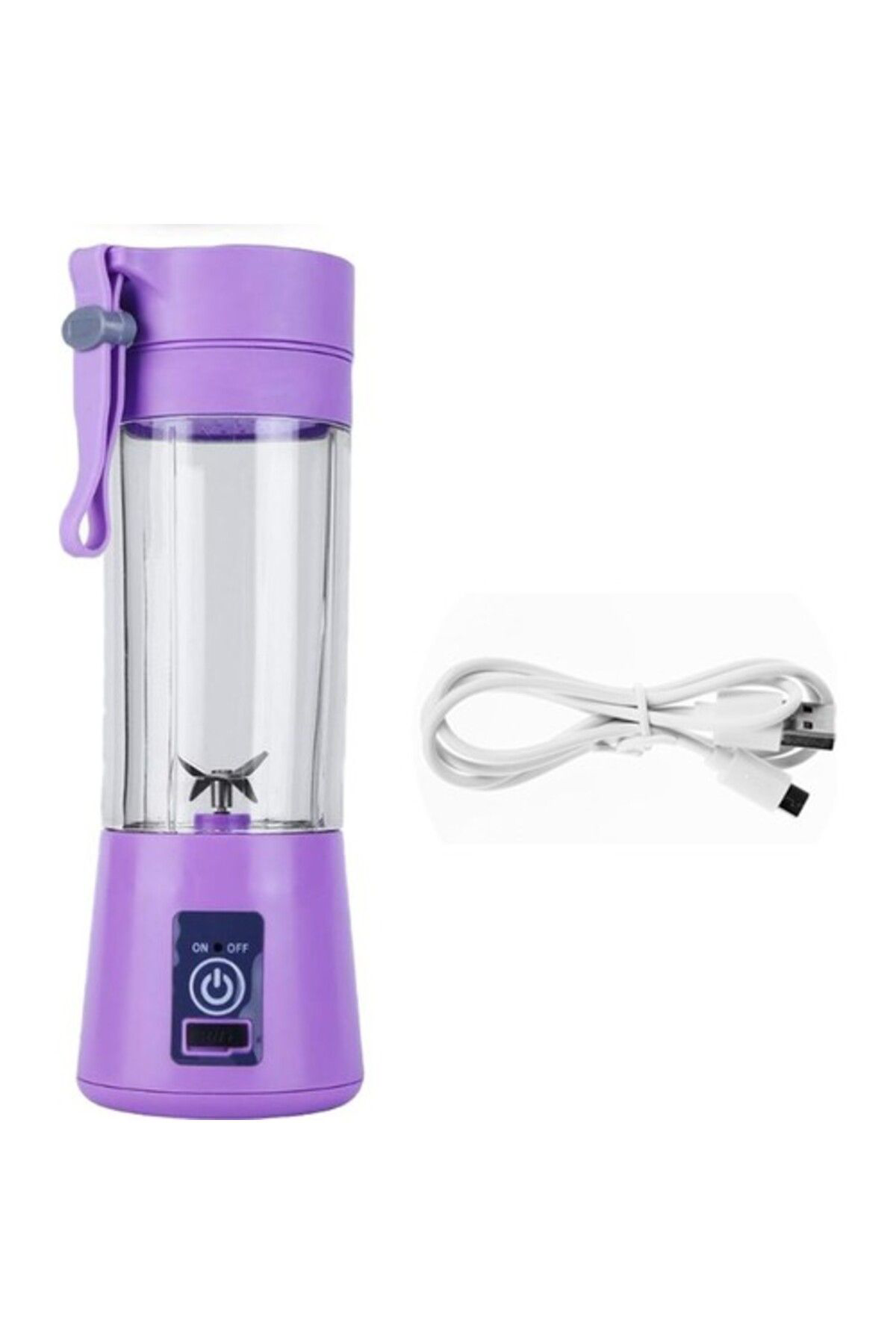Ok Aksesuar Şarjli Portatif El Blenderi 380 Ml Usb Kablolu Mor  Go50606245490