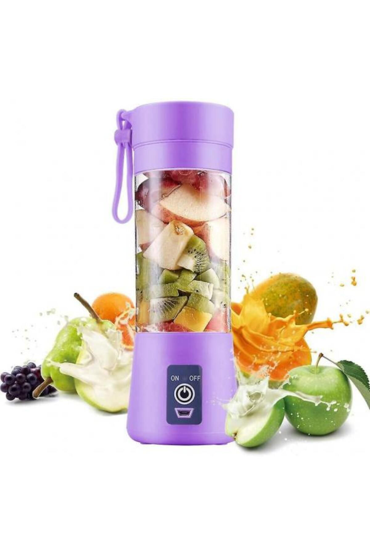 Ok Aksesuar Şarjli Portatif El Blenderi 380 Ml Usb Kablolu Mor  Go50607827590