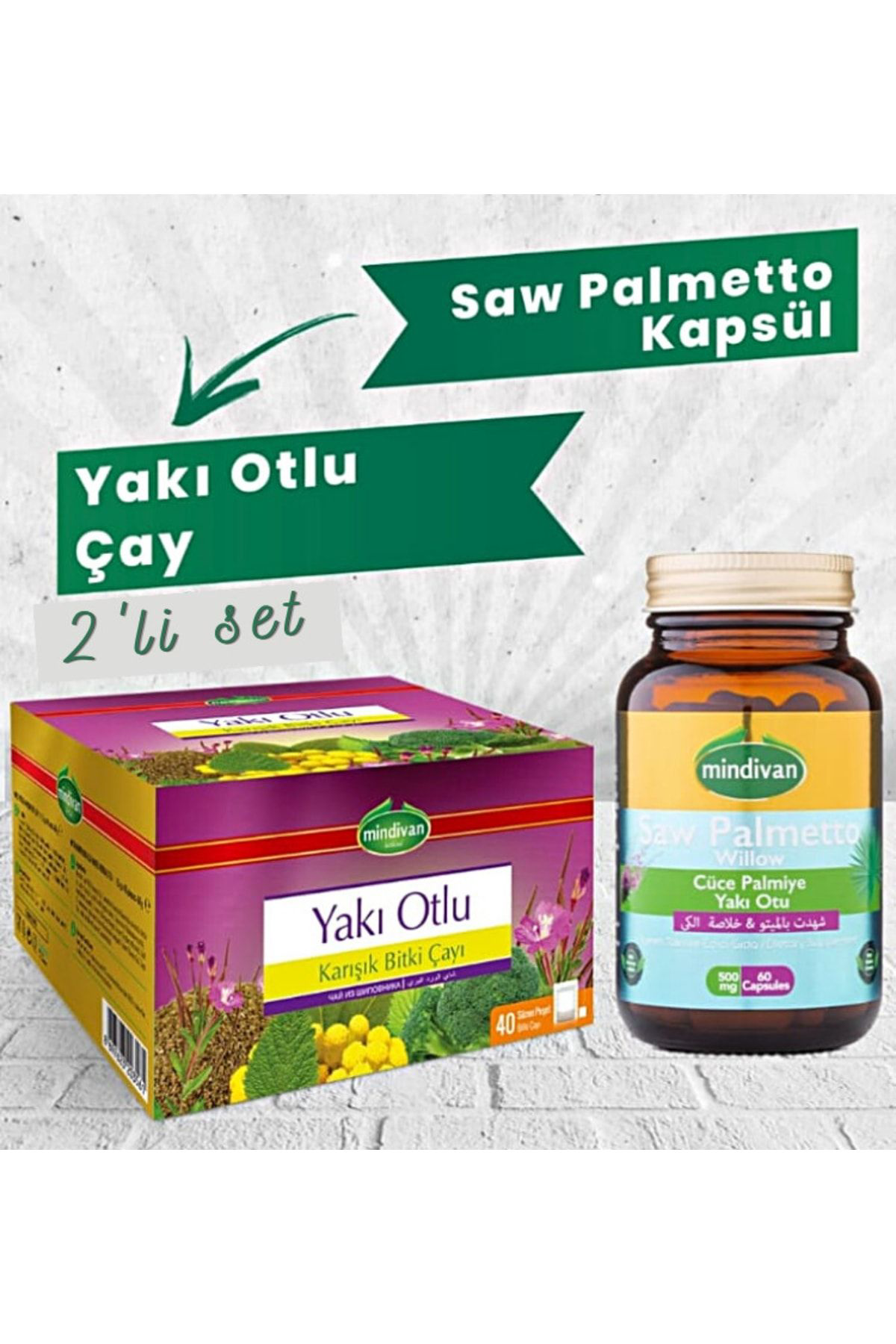 Mindivan Saw Palmetto Kapsül + Yaki Otlu Çay