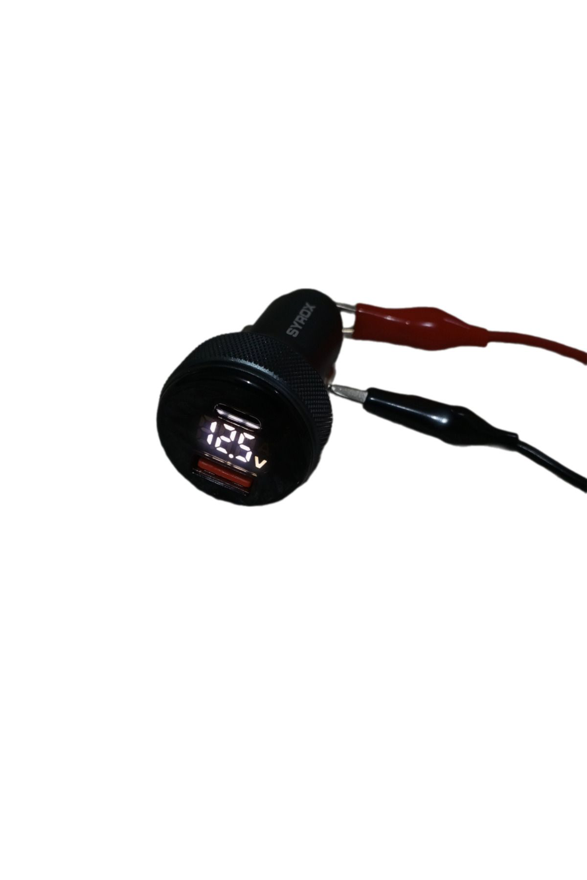 Syrox Sc30b Araç Çakmaklik Şarj Aleti Pd30w, 3.1Amper Lcd Ekran Metal O