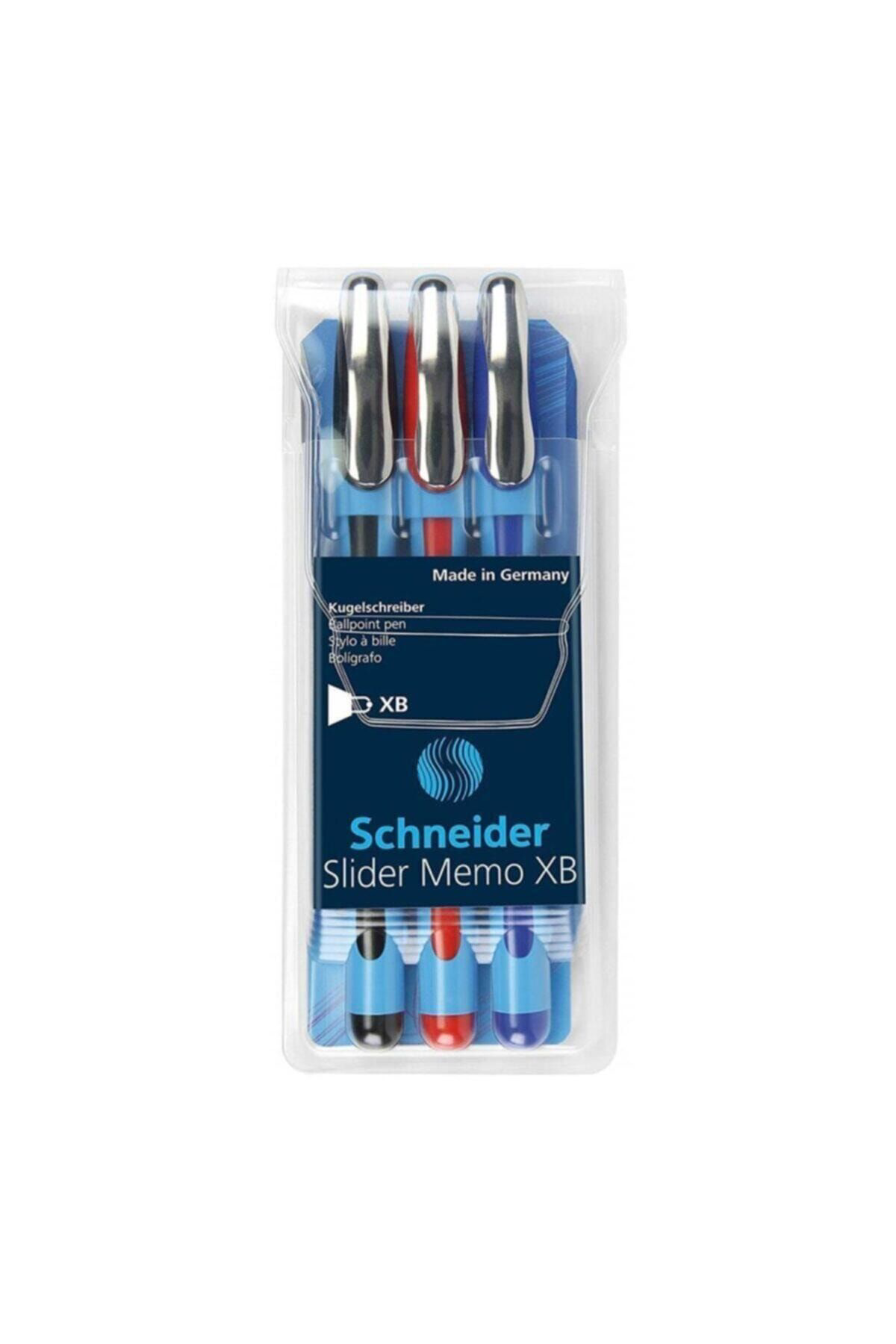 Schndeir Schneider Memo Tükenmez Kalem 3'Lü 150293-Sct511