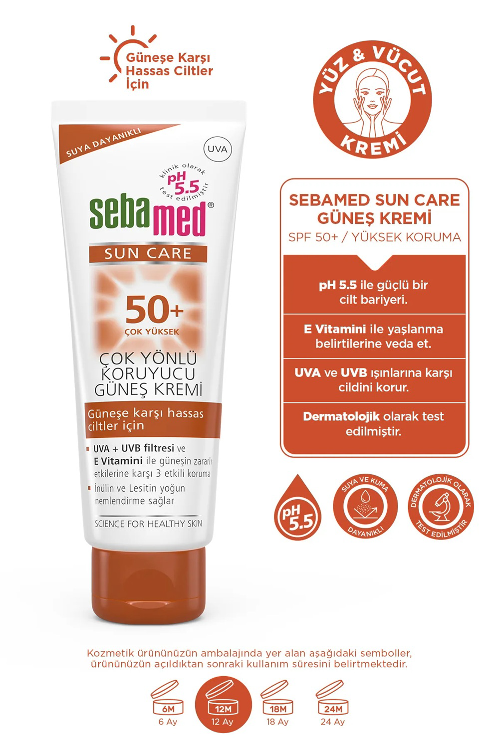 Sebamed  Sun Care Çok Yönlü Koruyucu Güneş Kremi Spf50+ 75 Ml