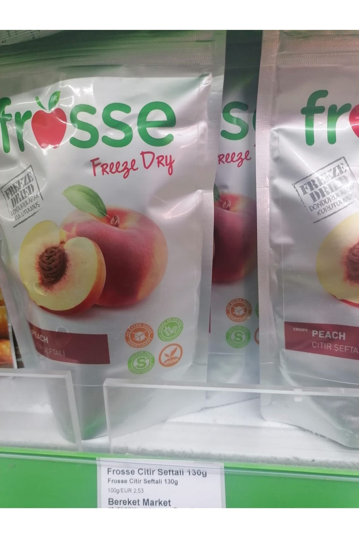 Frosse Şeftali Kitiri - Freeze Dried - Üretici Firmadan Dondurularak Kur