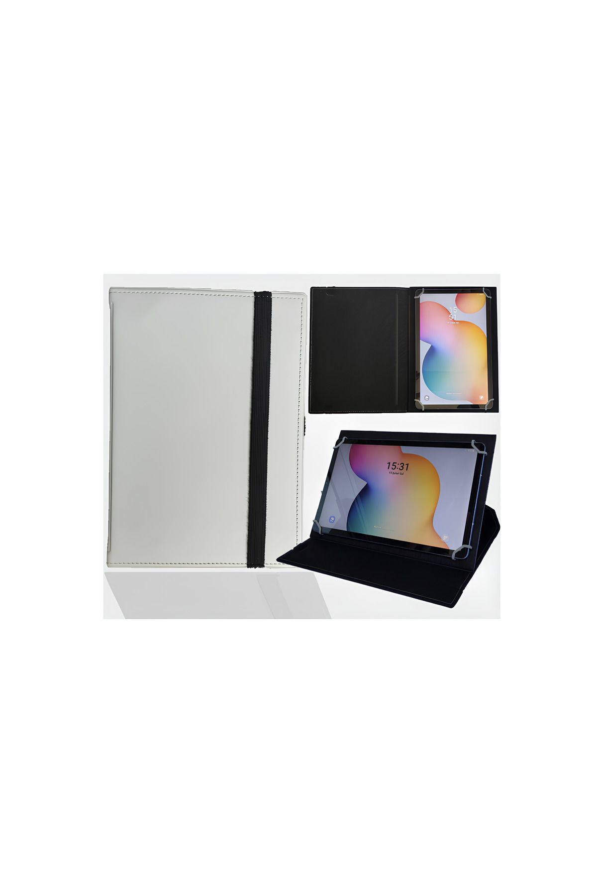 Piyasasepeti Seg S Tab 10" Tablet Uyumlu Standli Üniversal Kapakli Tablet Kilifi