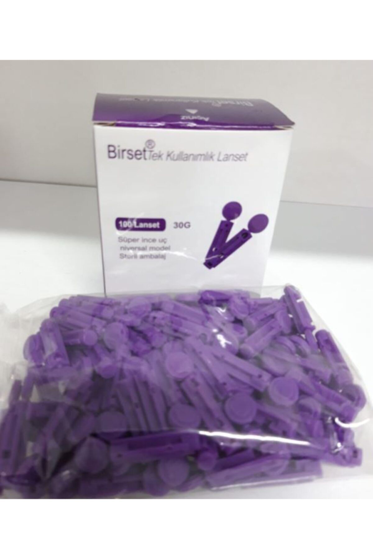 Birset Şeker Lanseti Lanset Parmak Delme İğnesi - Süper İnce Uç Steril A