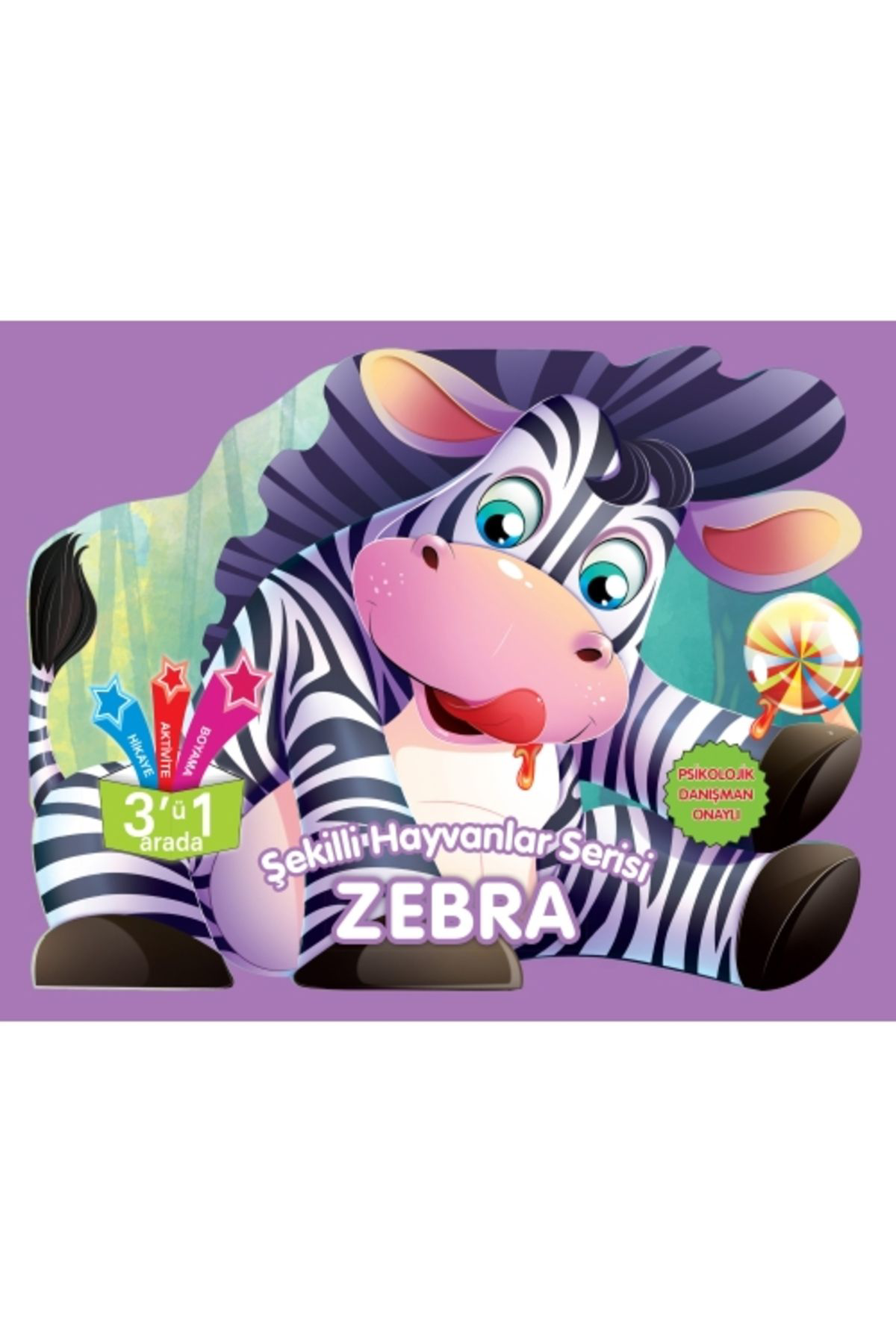 Parilti Yayinlari Şekilli Hayvanlar Serisi - Zebra