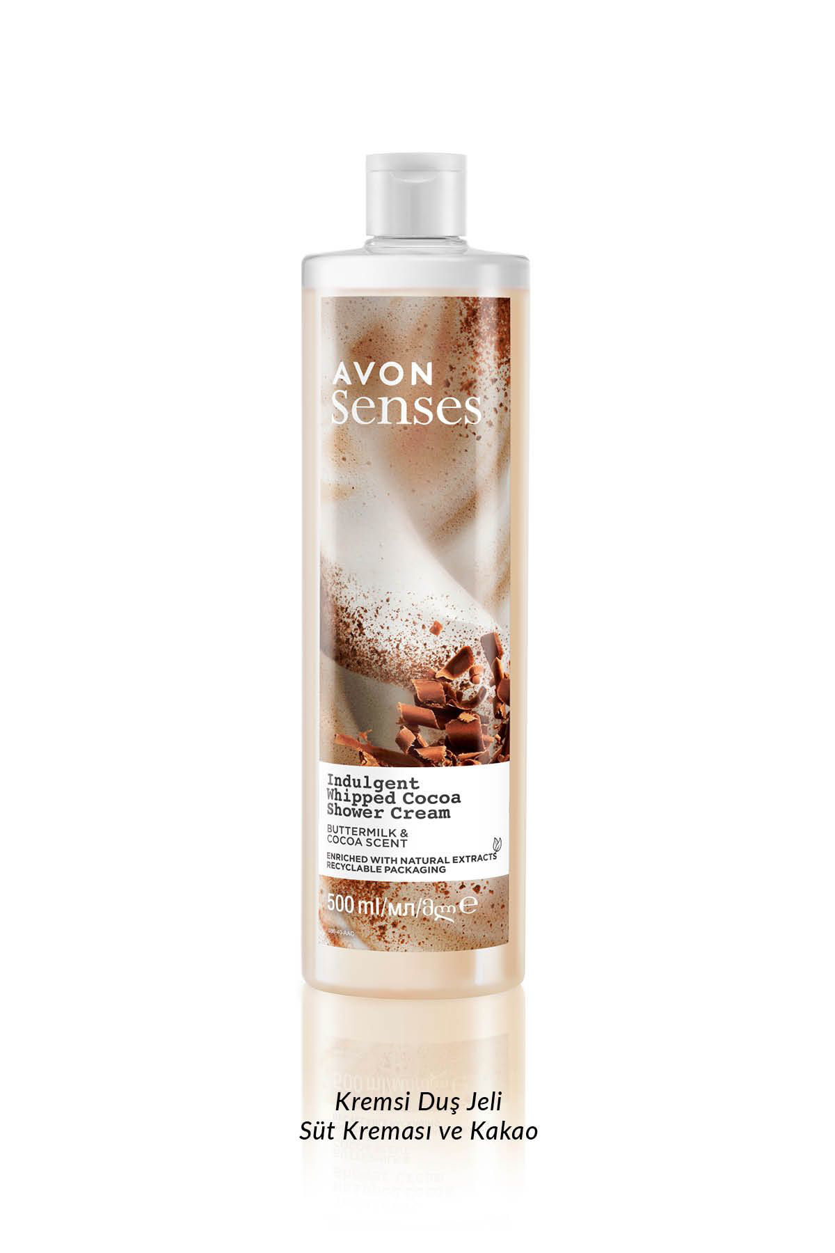 Avon Senses İndulgent Buttermilk Ve Kakao Özü İçeren Duş Kremi 500 Ml.