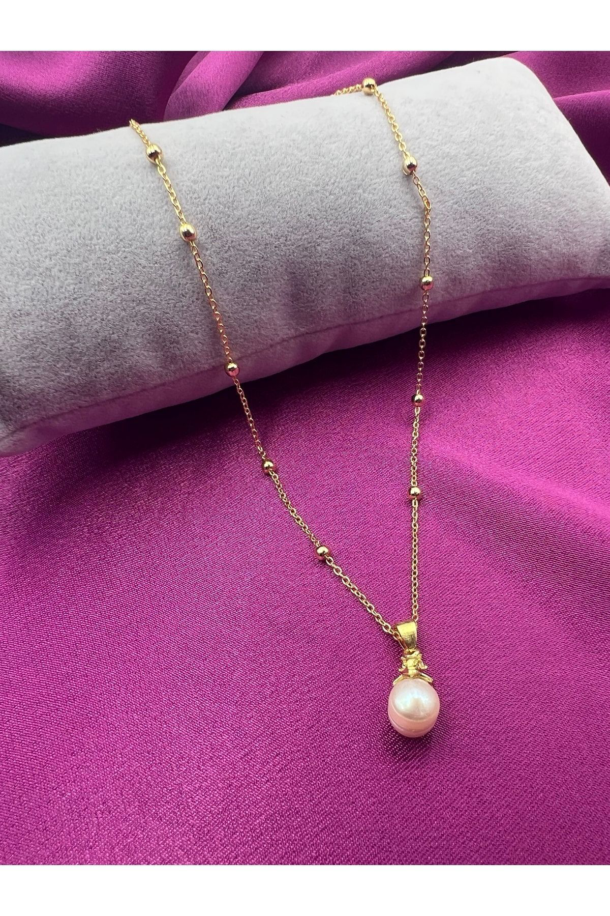 Sertifikalı Gerçek Tatlı Su Kum Arpa Inci Kolye Choker