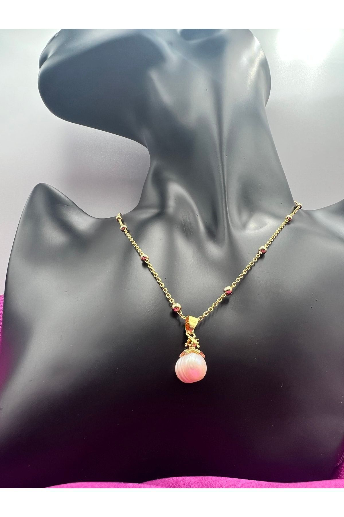 Sertifikalı Gerçek Tatlı Su Kum Arpa Inci Kolye Choker