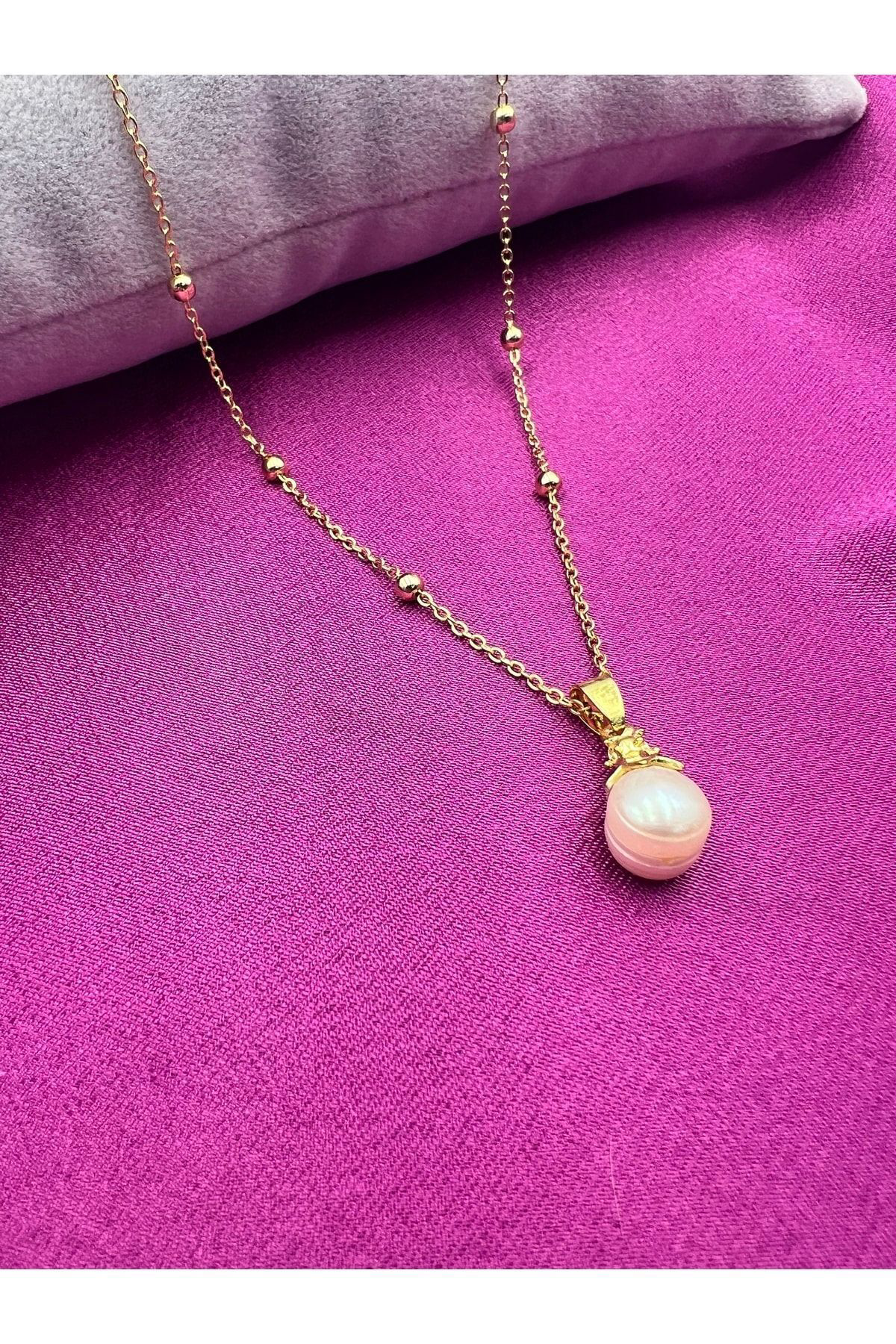 Sertifikalı Gerçek Tatlı Su Kum Arpa Inci Kolye Choker