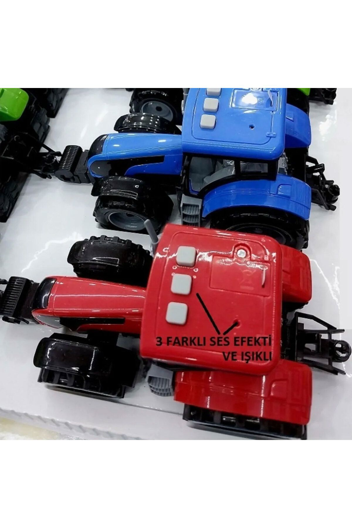 Oyuncak Store Sesli İşikli Sürtmeli Traktör - Kirmizi