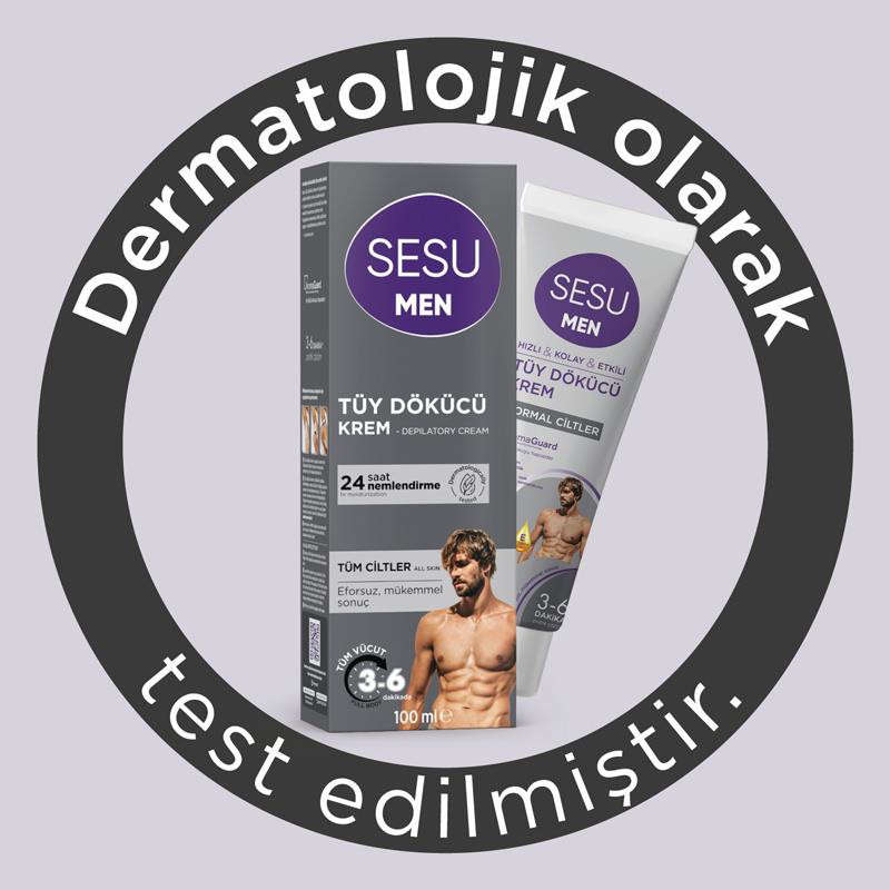Sesu  Men Erkek İçin Tüy Dökücü Krem 100 Ml
