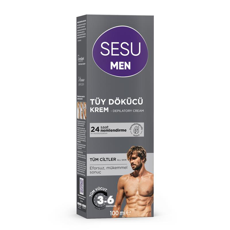 Sesu  Men Erkek İçin Tüy Dökücü Krem 100 Ml