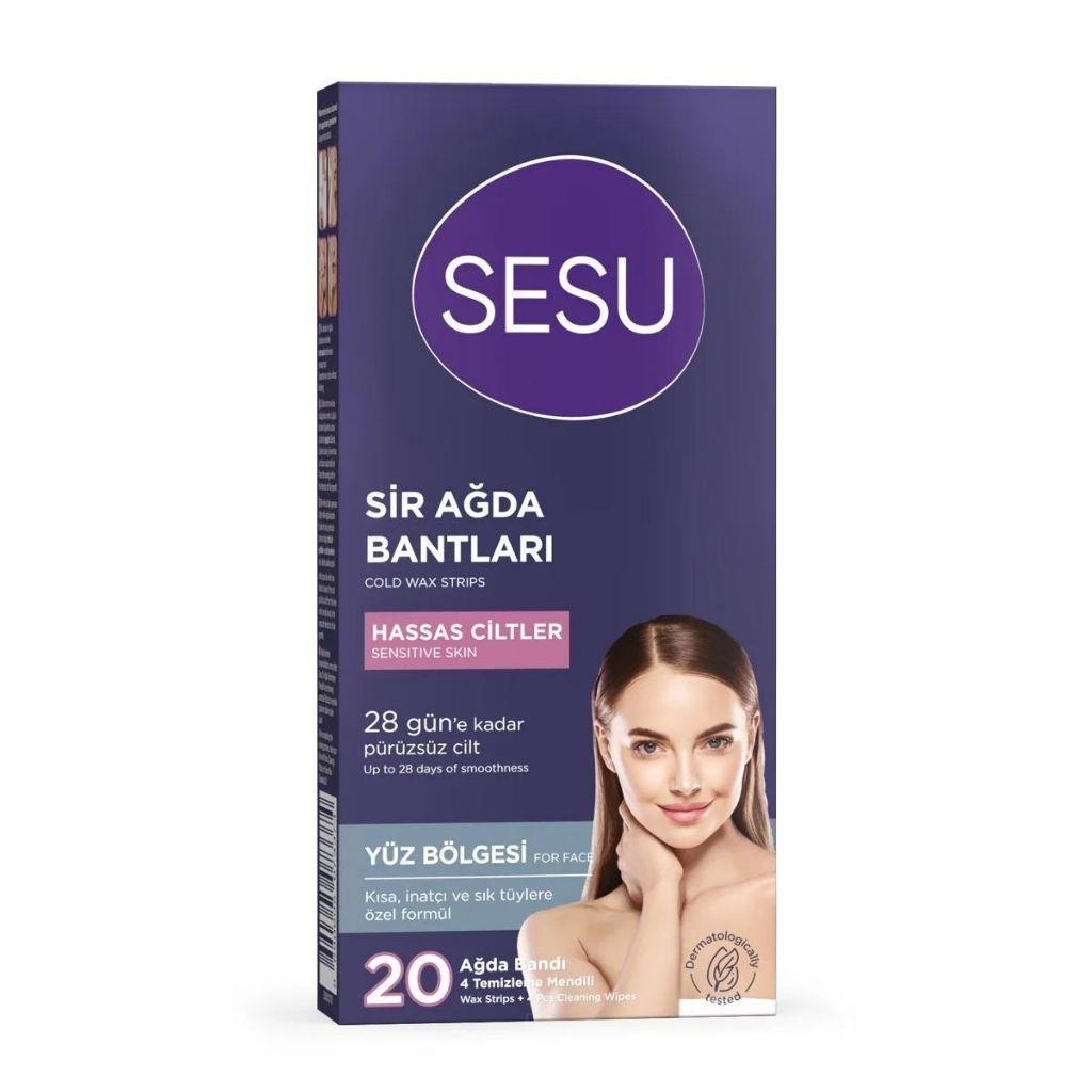 Sesu  Yüz Sir Ağda Bantlari Hassas Ciltler 20 Adet