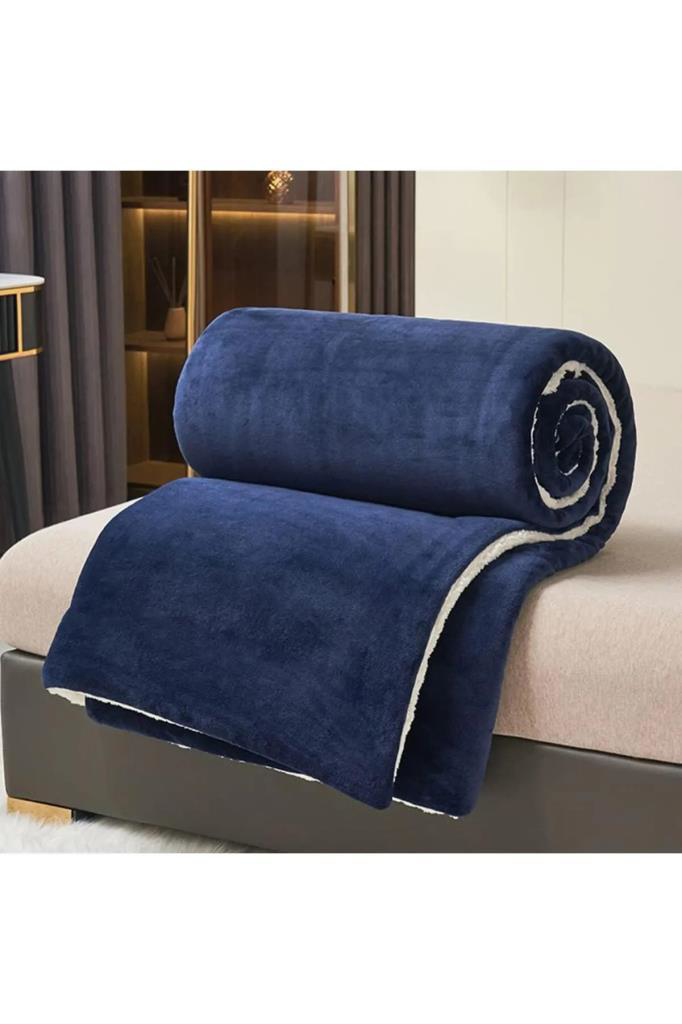 Mulberry Sherpa Polar Battaniye Çift Tarafli Tek Kişilik 160X220 Cm