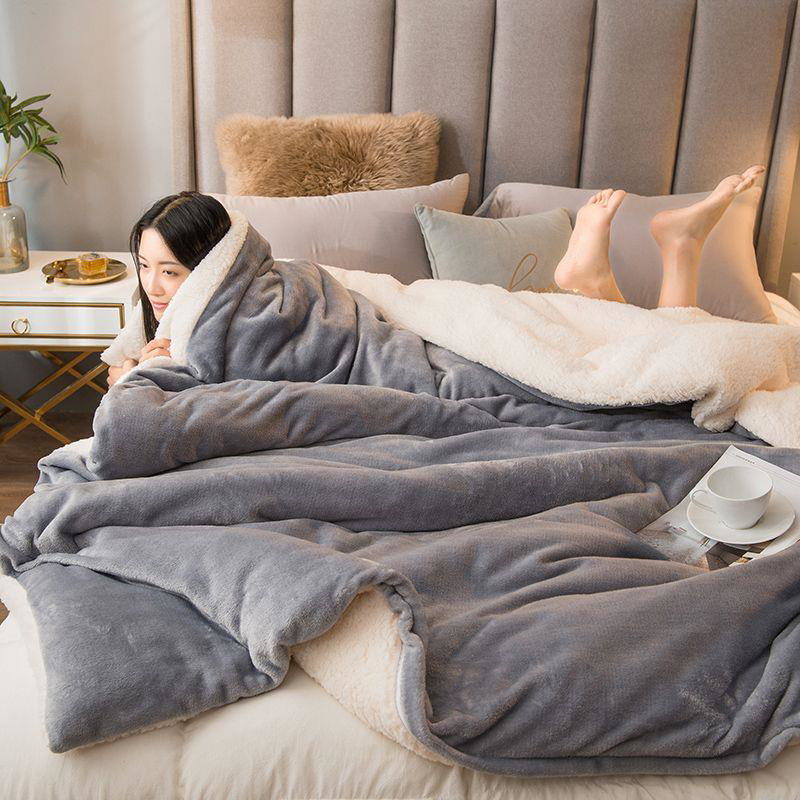 Mulberry Sherpa Polar Battaniye Çift Tarafli Tek Kişilik 160X220 Cm