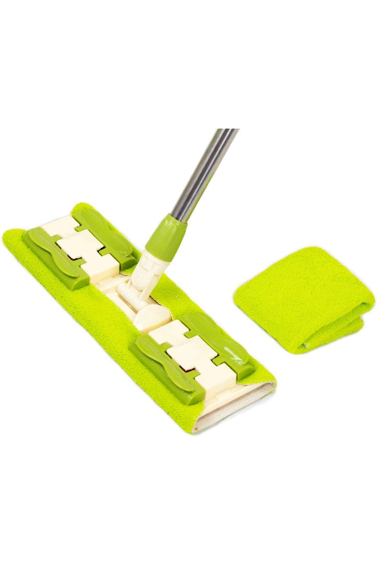 Ok Aksesuar Sihirli Spin Mop Teleskopik Çok Amaçli Mop +1 Bez Hediyeli - Mor