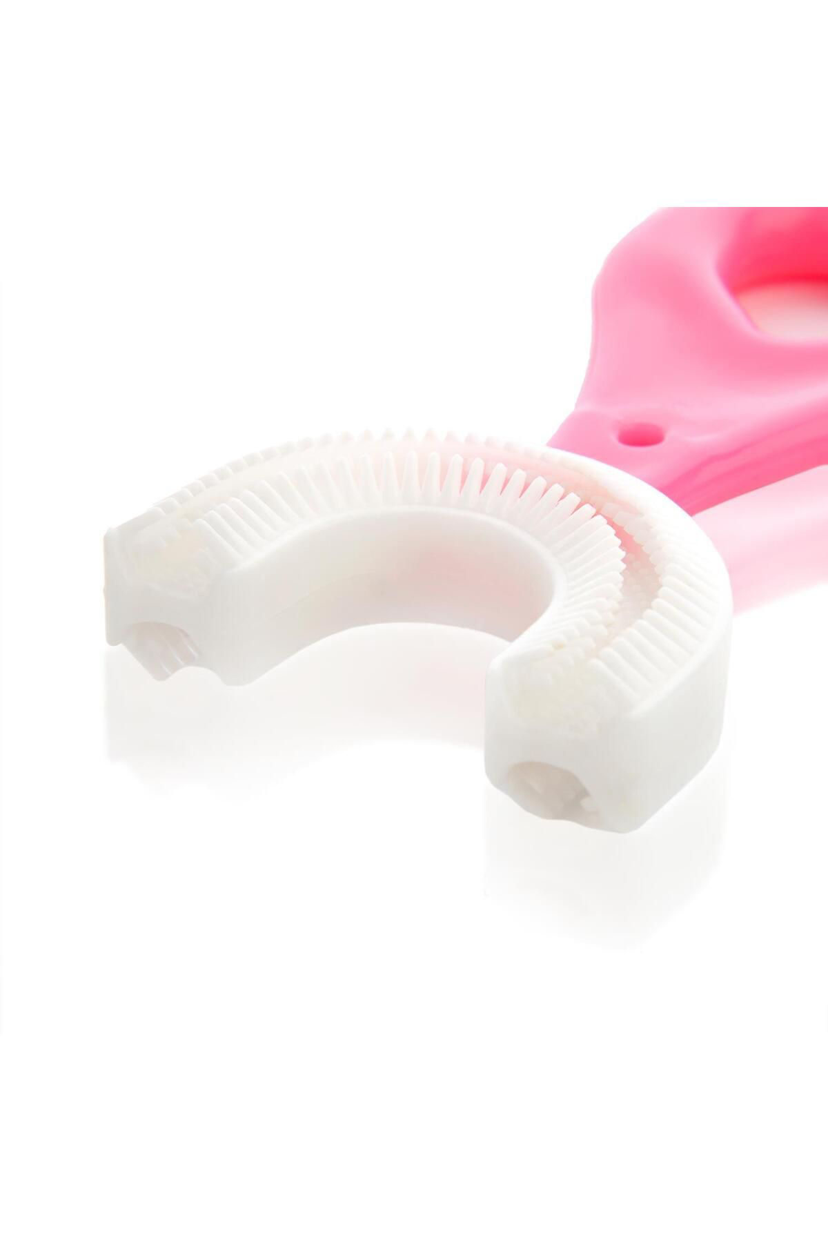 K&A Silikon Çocuk Diş Firçasi Tartar Temizleyici (2-12 Yaş) - Pembe