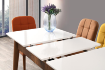 Sivas Gözde Mobilya Silver Açilir Mdf Mutfak Masa Sandalye Takimi 70X110cm