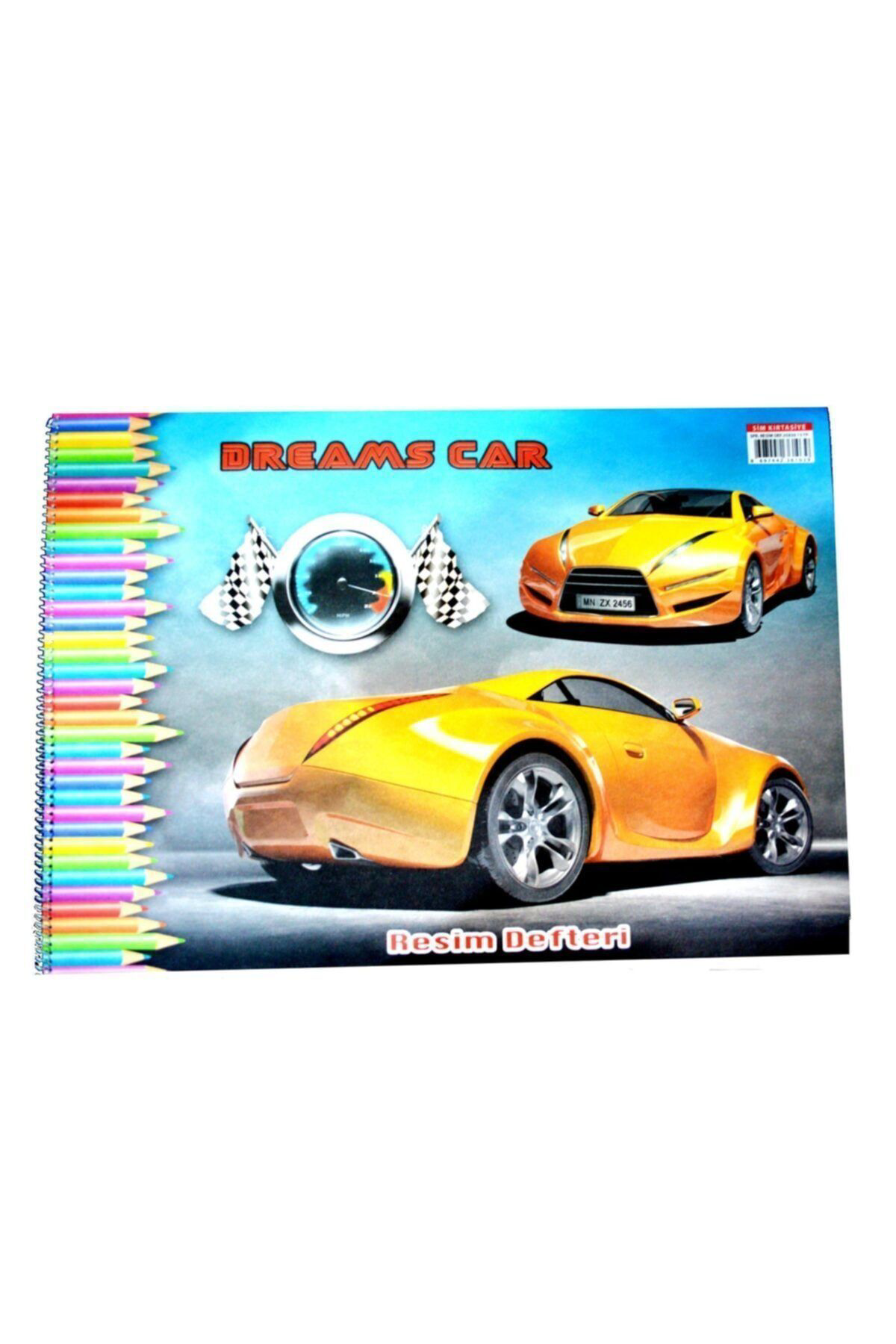 Sim Sim 35X50 Spiralli Karton Kapak 15 Yaprak Resim Defteri 1 Adet