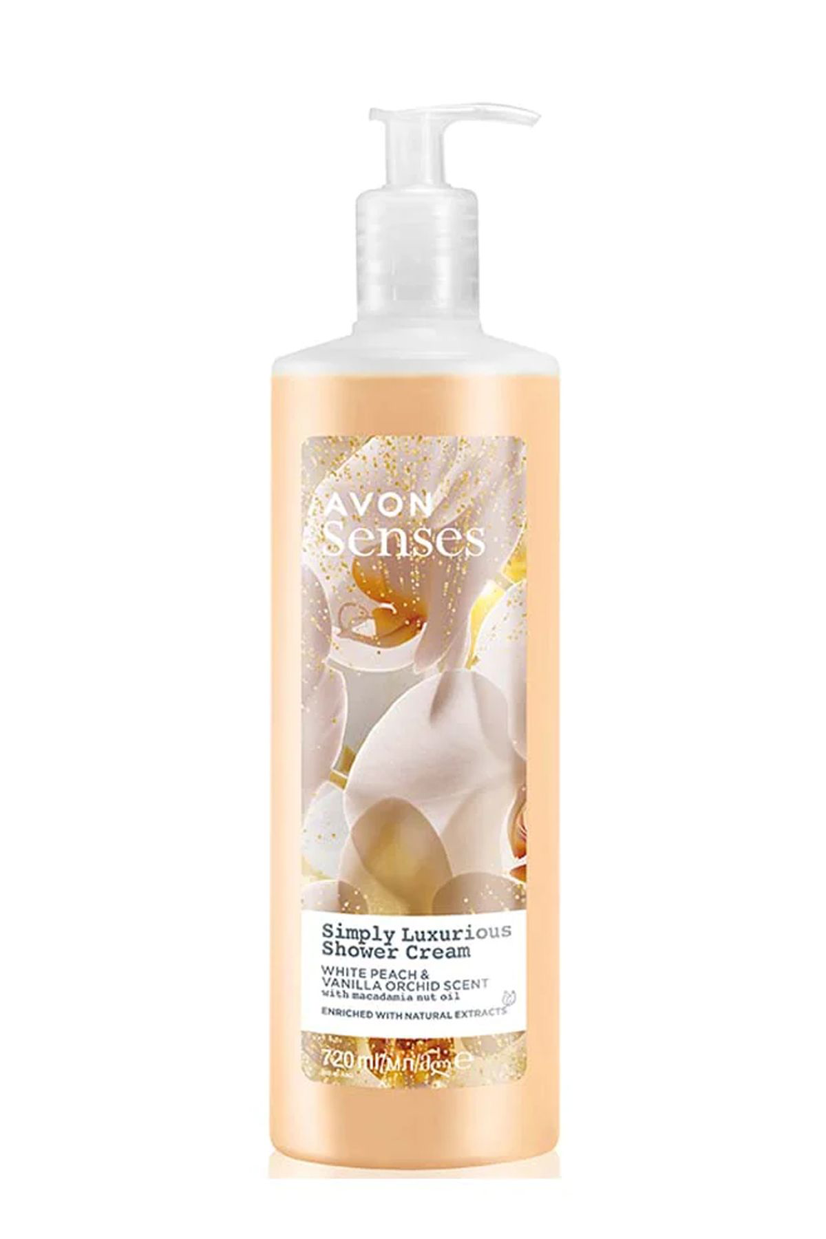 Avon Simply Luxurious Beyaz Şeftali Ve Vanilya Orkide Kokulu Duş Kremi